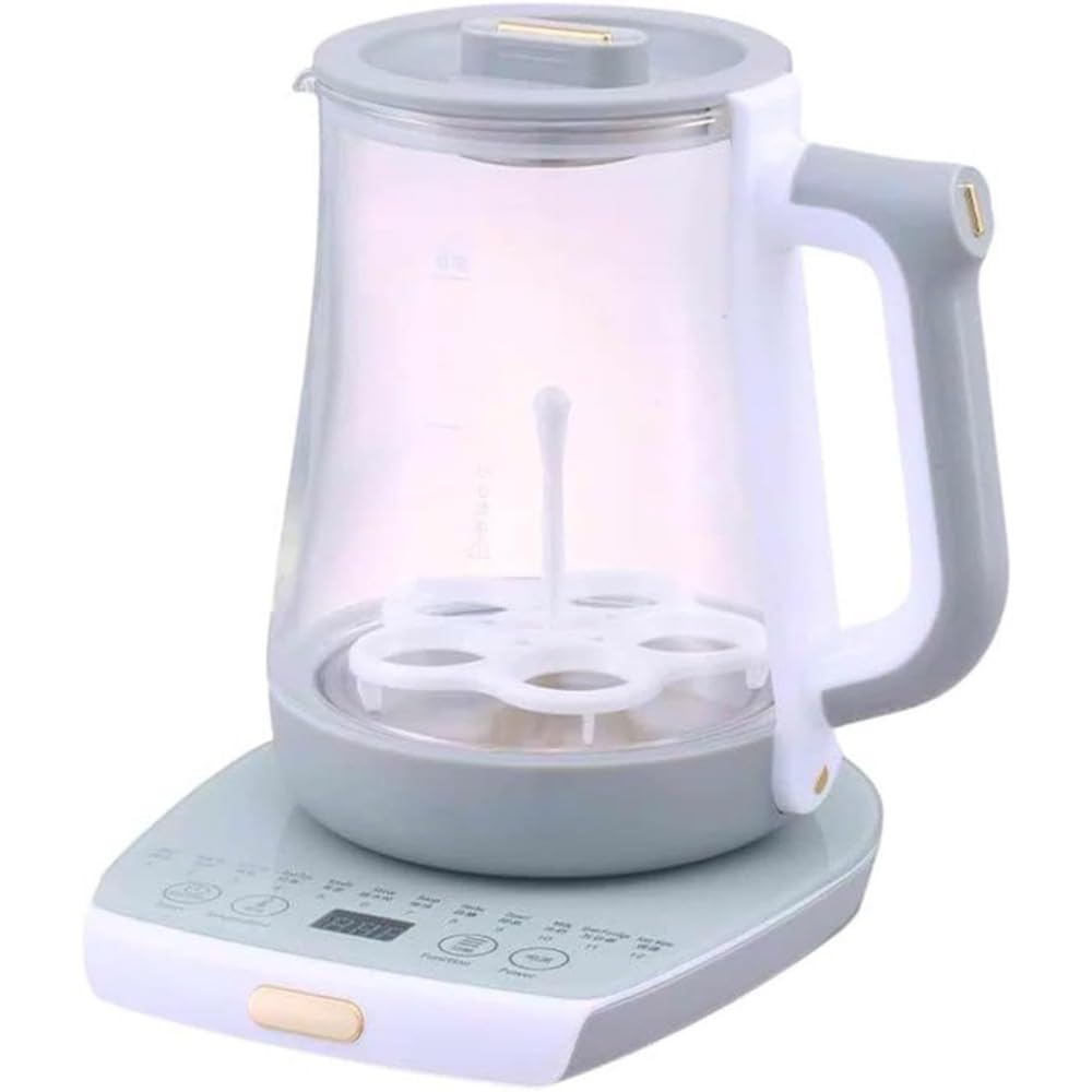 電気ケトル ガラス ケトルヘルスポット温度調節 多機能電気煎じオフィスティーメーカー紅茶フラワーテ..