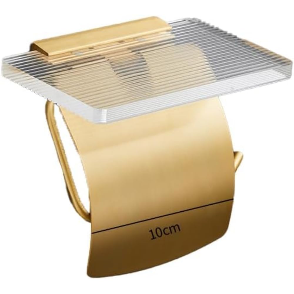 トイレットペーパーホルダー トイレットペーパーホルダー 棚付き トイレットペーパーホルダー カバー付..