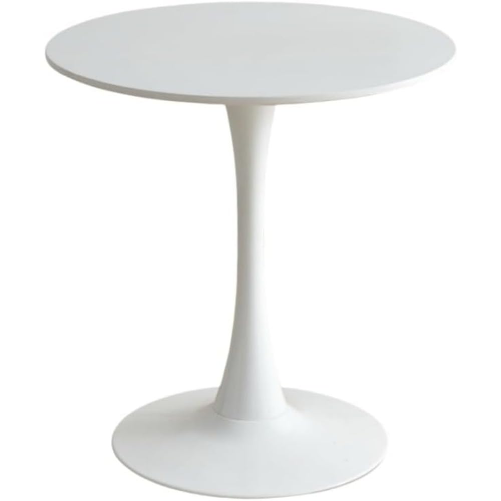 コーヒーテーブル ダイニングテーブル ラウンドテーブル 北欧 商談テーブル チューリップ ホワイト 小さな丸テーブル シンプル ラウンドテーブル 応接室 ミルクティー ショップテーブル ペイントテーブル (80cm,ホワイト) [並行輸入品]