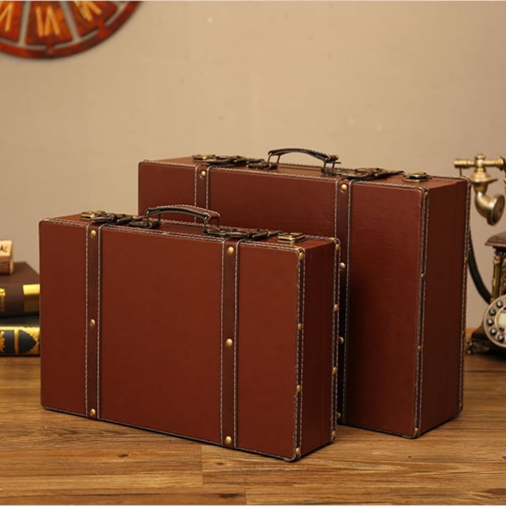 [] 旅行や家の装飾に最適なヴィンテージスーツケースの写真撮影用小道具 (48.5*14.5*29.5cm) [並行輸入品]