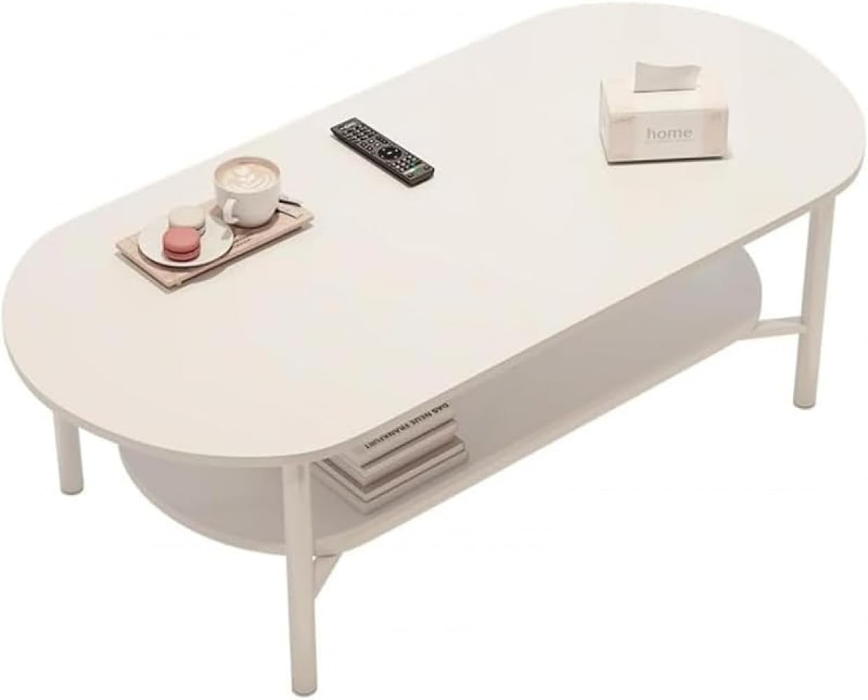 コーヒーテーブル小さなアパートのリビングルームホームソファティーシンプルモダンな楕円形のミニマリストクリーム 風小さなテーブル