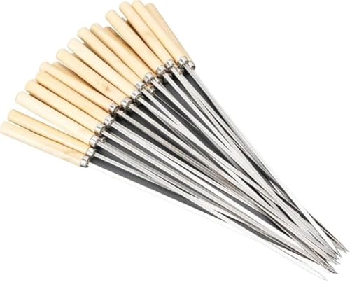 楽天さかもとストアバーベキュー串 100本セット 35cm 天然木 ステンレス 鉄串 木柄 BBQ 串 アウトドア キャンプ スキュアー 安心してお選びください