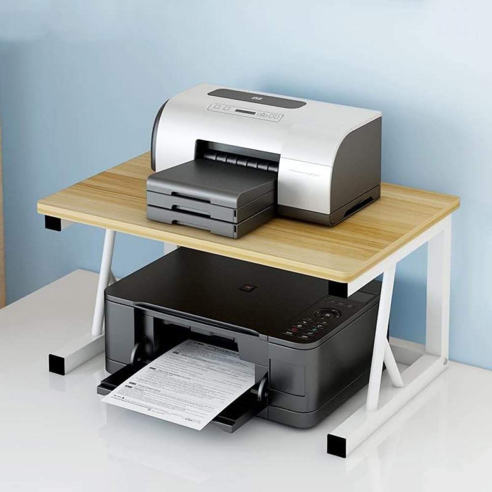 木製プリンター台 組立式 耐荷重35kg 大容量収納 オフィス/家庭兼用 どうぞご安心してお選びください