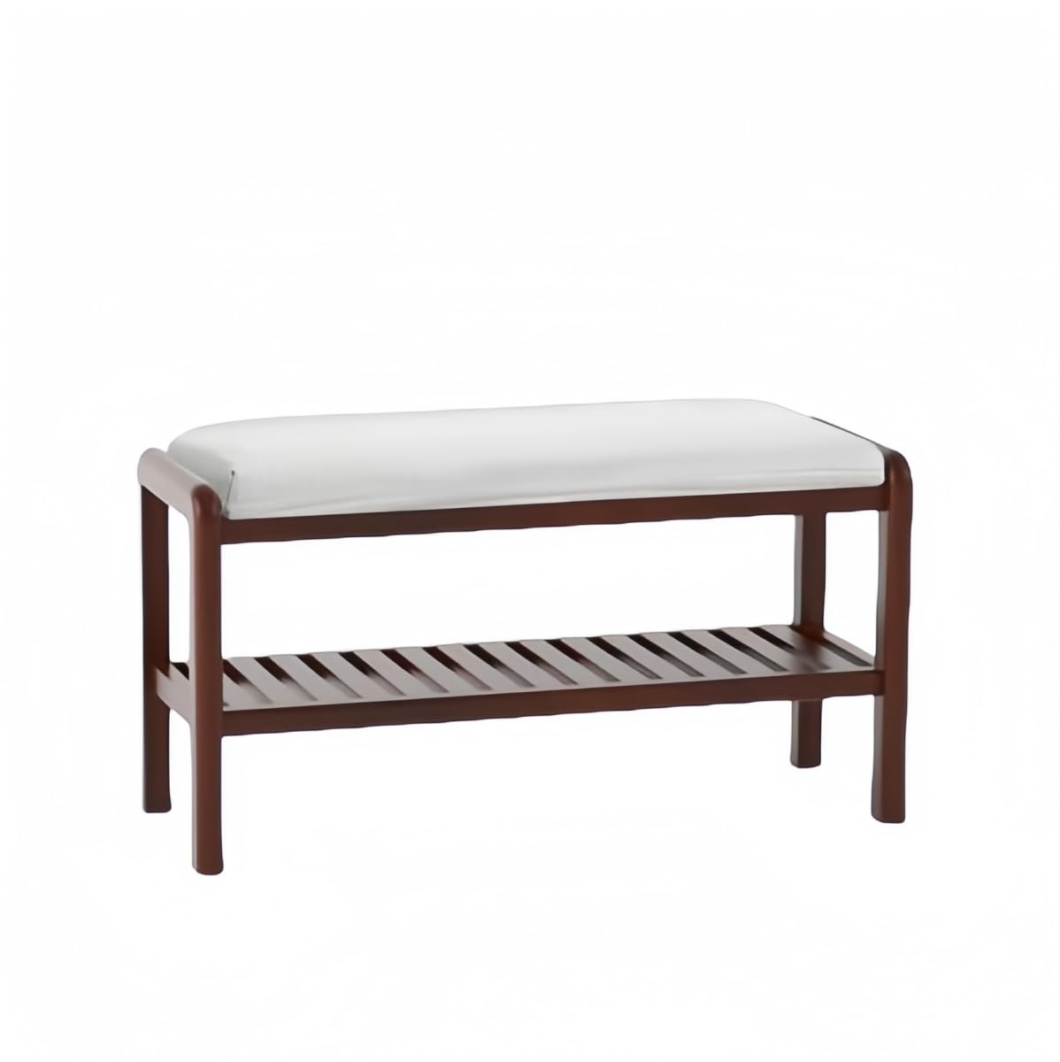 玄関ベンチ 収納ベンチ 下駄箱 シューズラック 木製 収納スツール 玄関収納 靴交換スツール クッション..