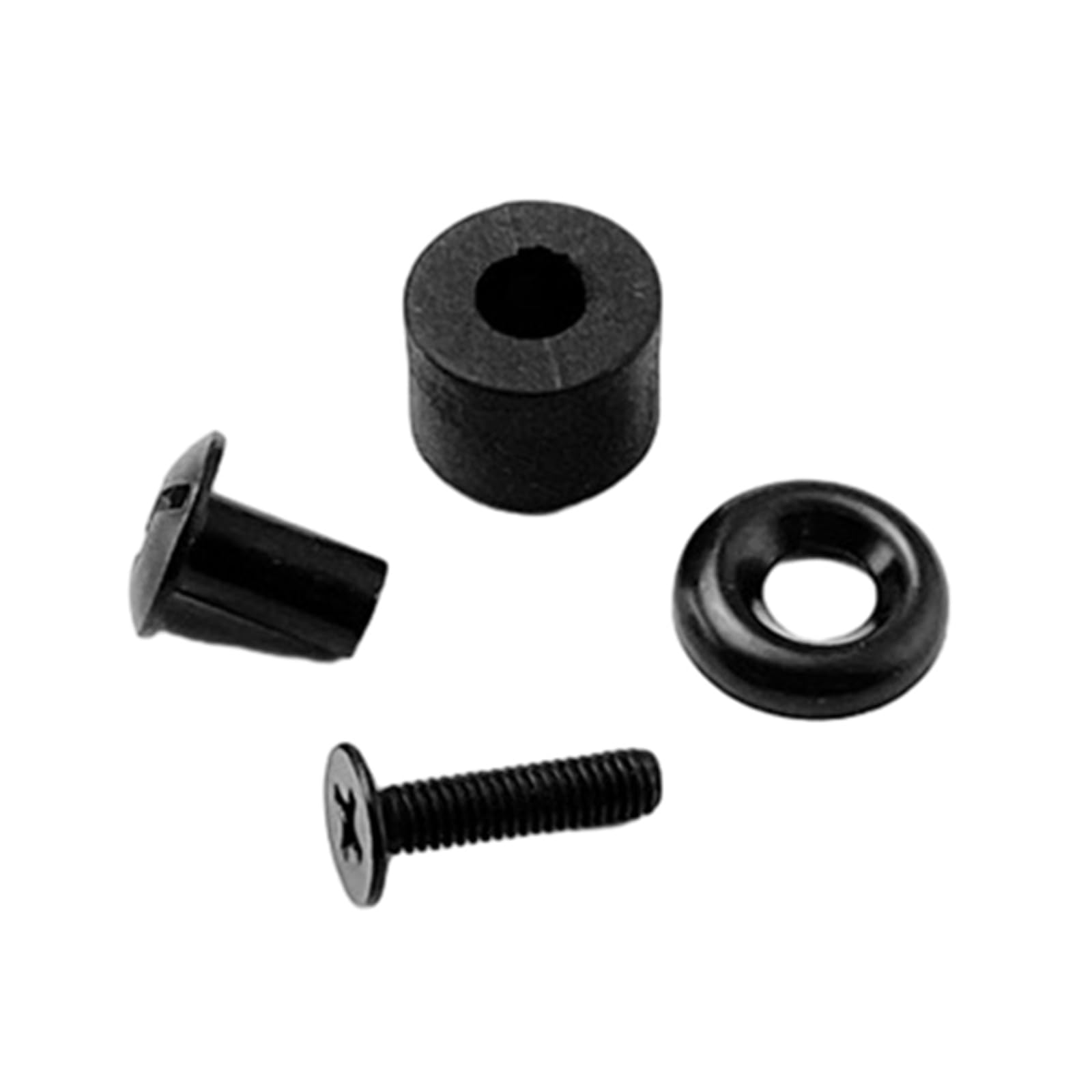 4 セットのパック黒戦術ネジ DIY マイナスポストクロスヘッドネジセット DIY カイデックスレザーホルス..