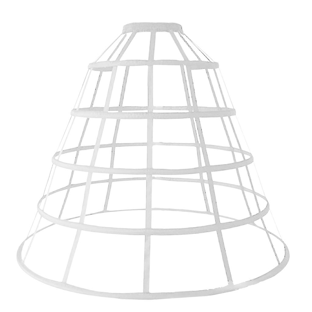 Kofun ペチコート1ピースレディースホローアウトケージ5フープバッスルペチコートスカートウェディング..