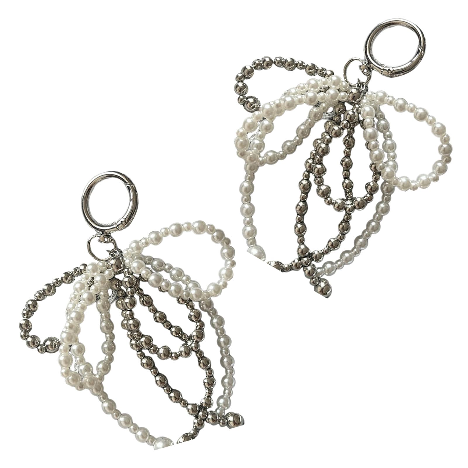 ファッション蝶の弓タッセル靴チャームペンダント手作りキーリングキーホルダーバッグペンダント多用途..