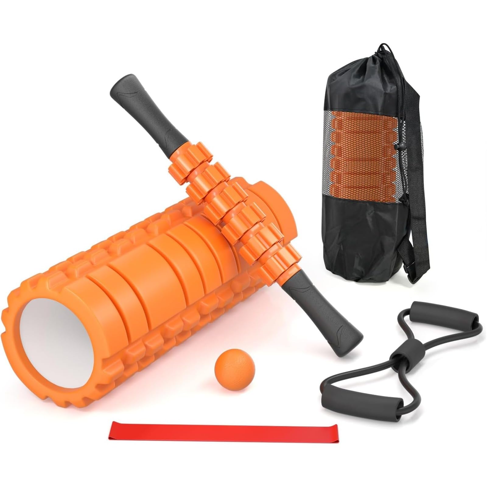 フォームローラー 筋膜リリース ローラー ヨガポール トレーニングチューブ スティックローラー スポー..