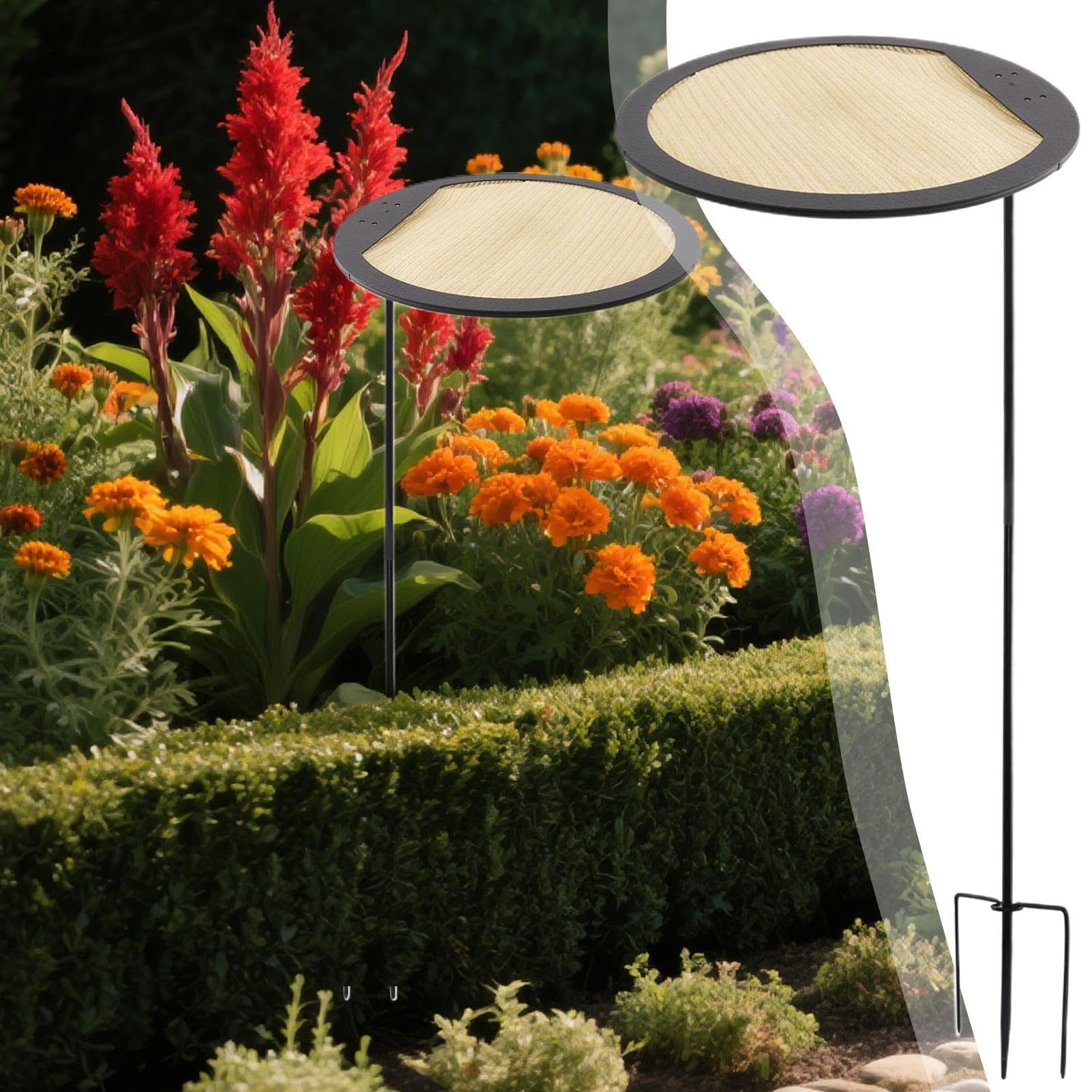 植物用日よけ傘 - ガーデン日除け傘 | 調節可能な3点式熱保護カバー 庭 花 野菜 バルコニー ベランダ 屋外装飾用