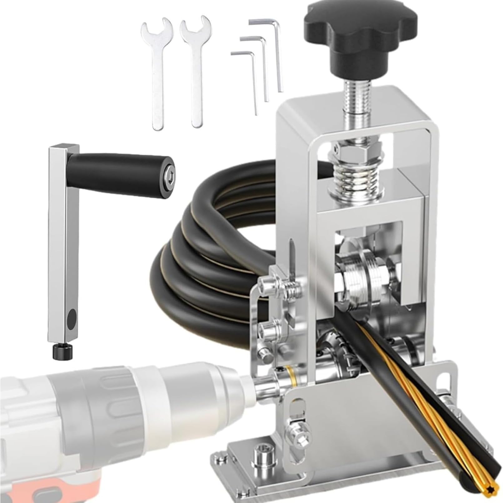 ドリル駆動ワイヤーストリッパーマシン | ドリル式銅線ピーラー,銅スクラップのリサイクル、ワイヤーハ..