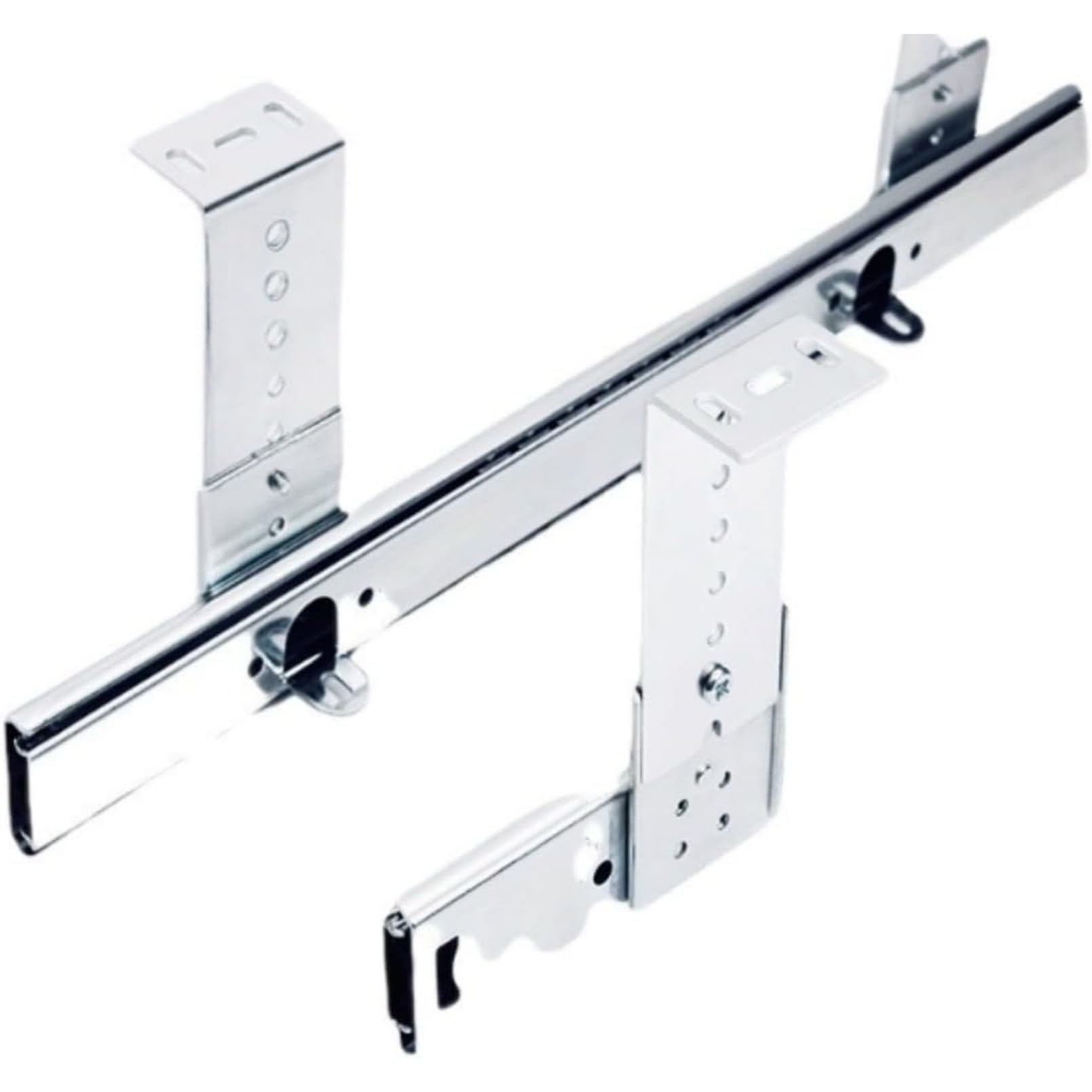 耐荷重性と拡張性：キーボードトレイ/デスク下金属スライド、スチールプレート製、スムーズな開閉、強..