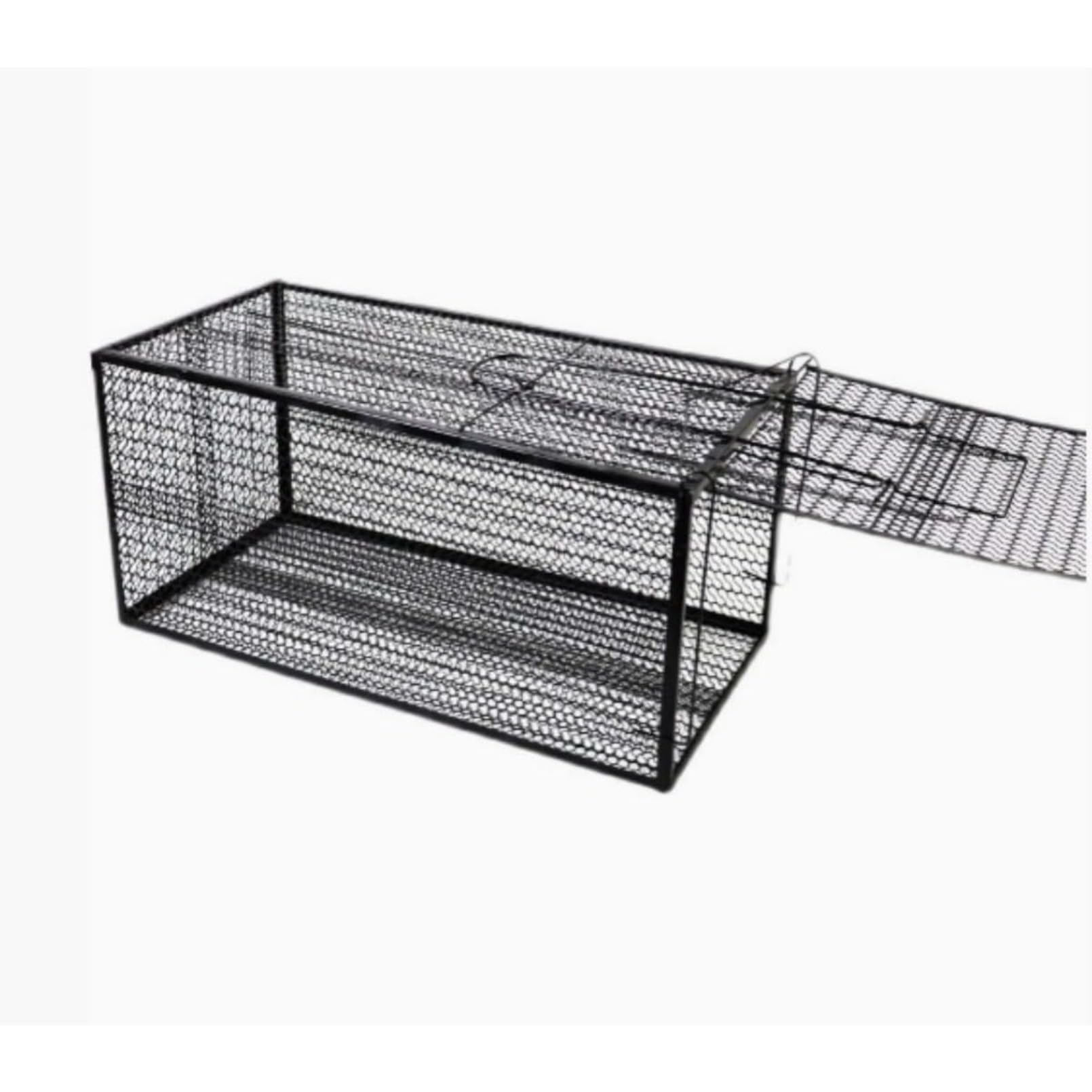 猫用の捕獲器 安全設計 害獣駆除カゴ型 逃げ防止二重ロック機構 スチール製 ネズミ/ハクビシン/アライグマ対応 人間保護カバー付き屋内外兼用 洗浄可能 動物保護仕様 アニマルトラップ 即日設置可能 リリース機能付き (52CM*26CM*26CM)