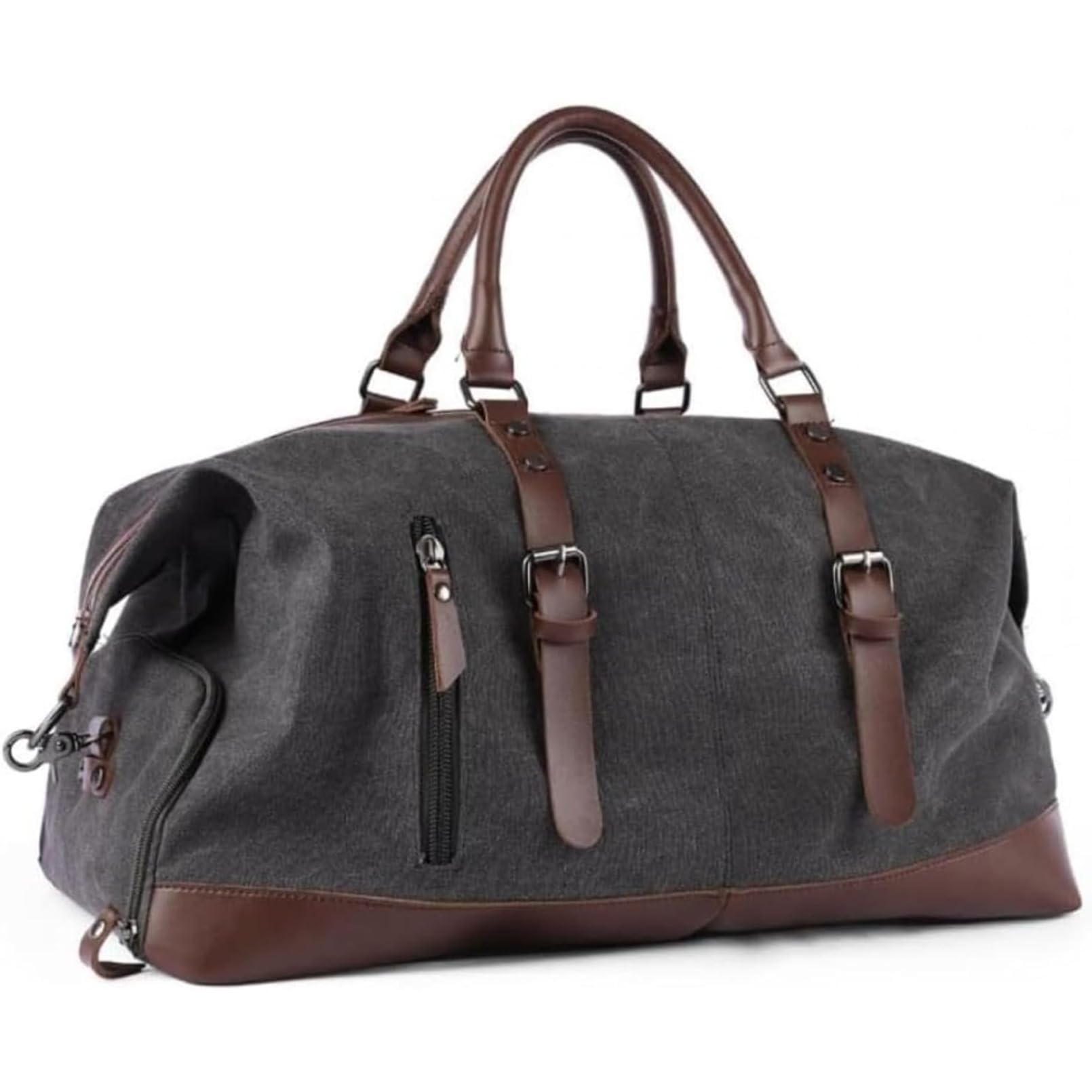 ダークグレー 15 インチ ボストンダッフルバユニセックスデザイン メンズ・レディース兼用｜軽量ナイロ..