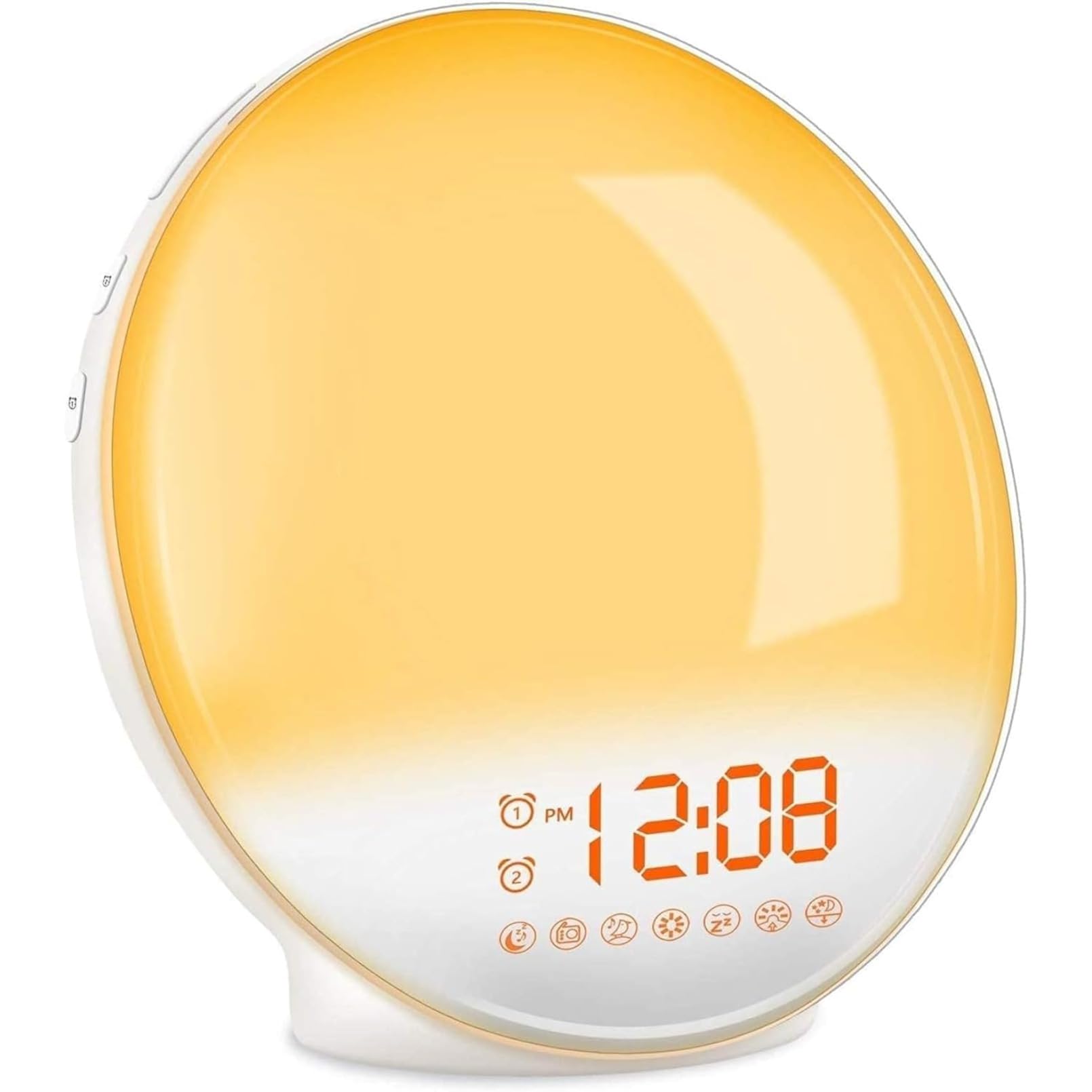 目覚ましライト時計 アナログ 日の出と日没 ウェイクアップライト アメリカンLED 7色アンビエントライ..