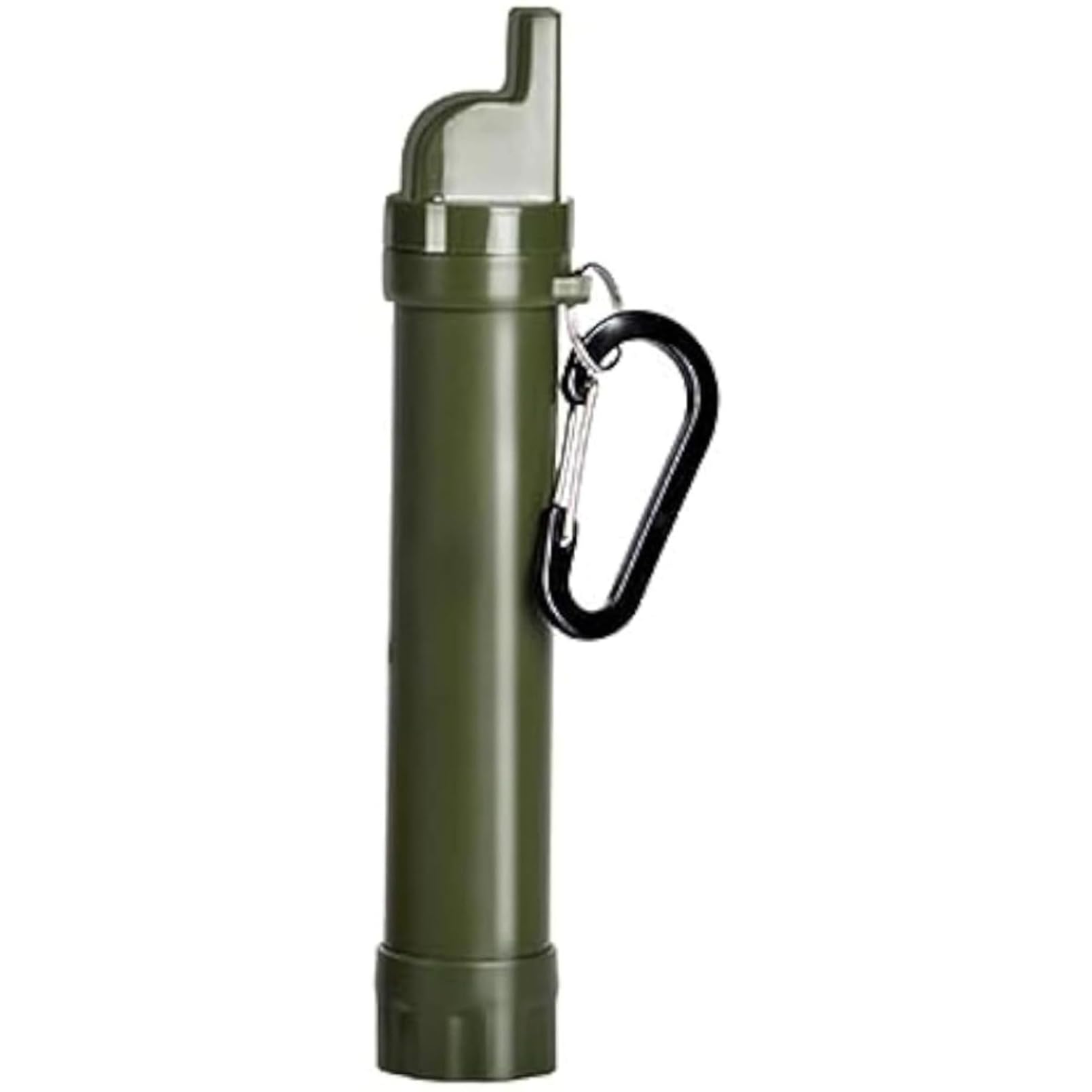 【】グリーン ミニ携帯浄水器｜アウトドア・防災用 直飲み可能｜高性能濾過器 サバイバル用品｜登山・キャンプ・野営・地震非常用｜軽量コンパクト設計 濾過防災グッズ 簡易サバイバルツール