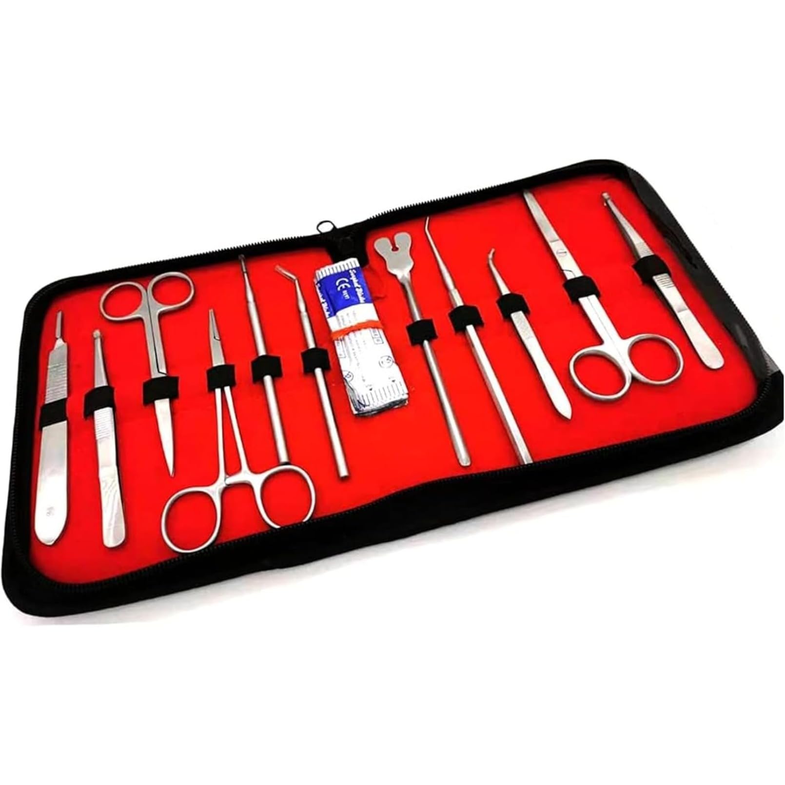 22個の完全な解剖セット、実験器具と用具、生物学研究所の解剖学解剖セット、医学生と獣医のためのステ..