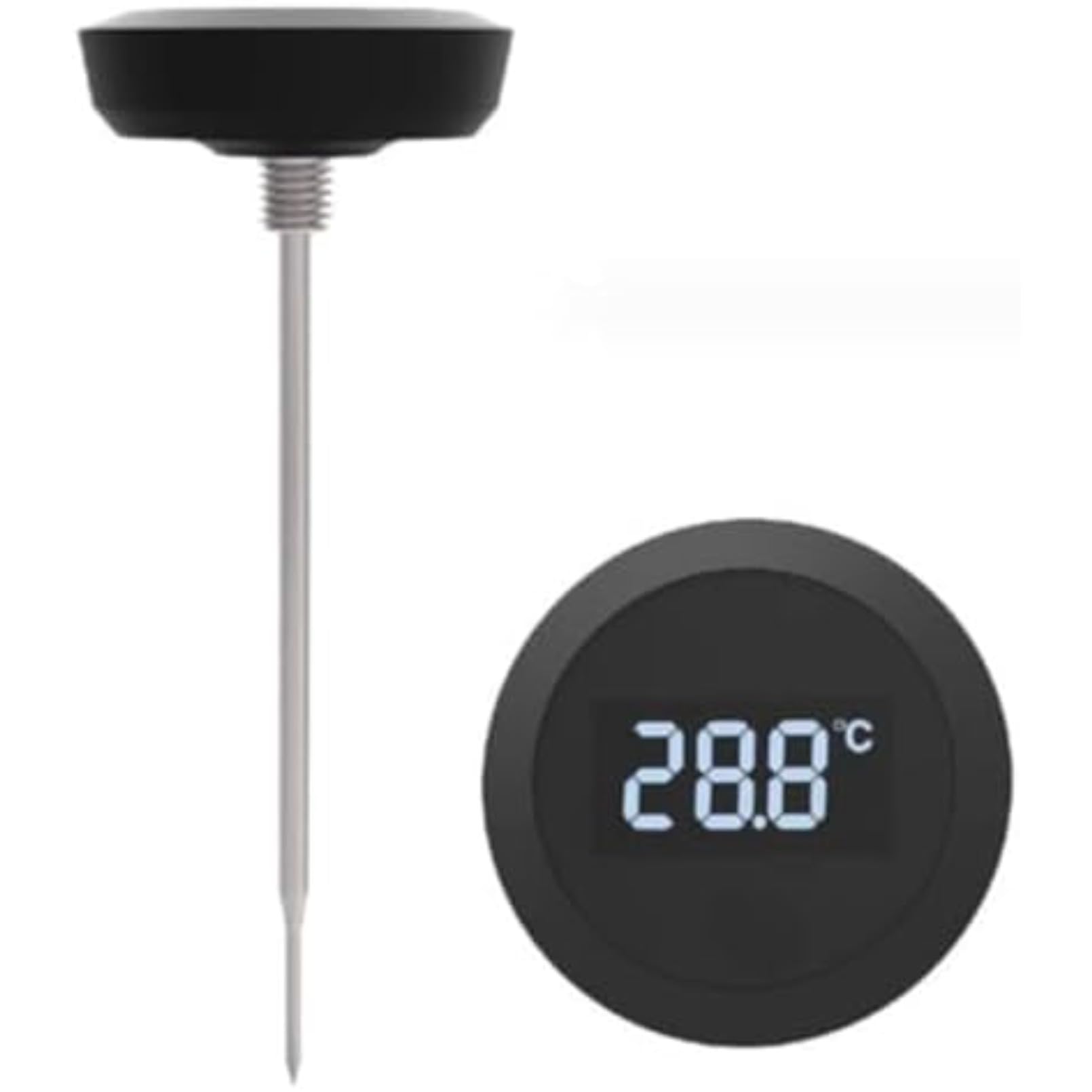 電気ケトルのアクセサリー、タッチスクリーン式デジタル表示の温度計、キッチン用の牛乳やコーヒーの温..