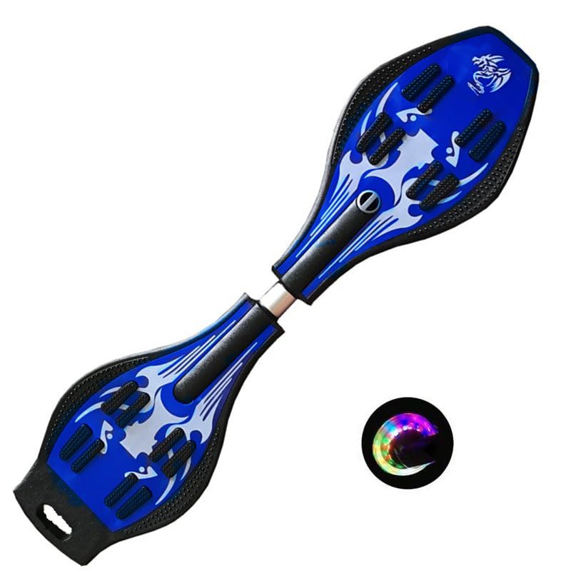 子供用 キッズ スケボー エス 2輪 持ち運び簡単 組み立て簡単 ペダル式 ホイール LD付き 光るタイヤ 耐..