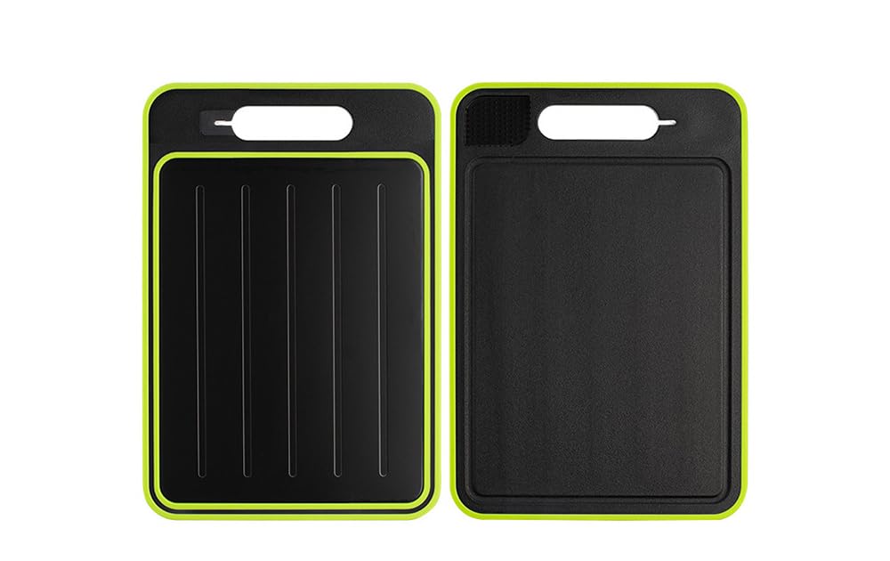 解凍ト 急速解凍まな板 両面急速解凍まな板 急速解凍ト まな板 滑らない アルミ合金 軽い 耐熱 抗菌ま..