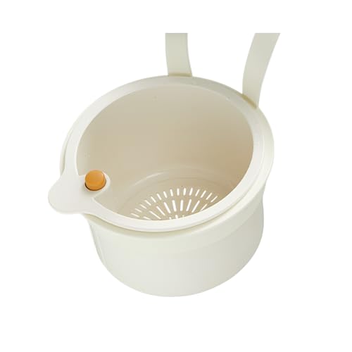 蛇口吊り下げ式キッチンフィルター 水漏れ防止/防臭加工 多層ストレーナーで食材洗い&amp;排水分離 ワ..