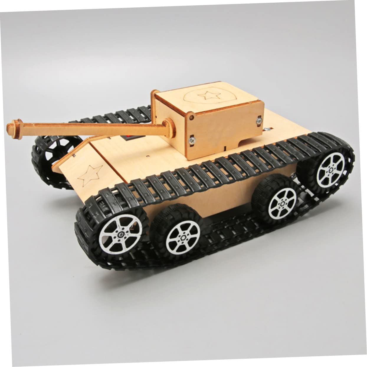 の手作りのdiyタンクカー 構築するモデル戦車キット 男の子のための戦車のおもちゃ 組み立てるおもちゃ..