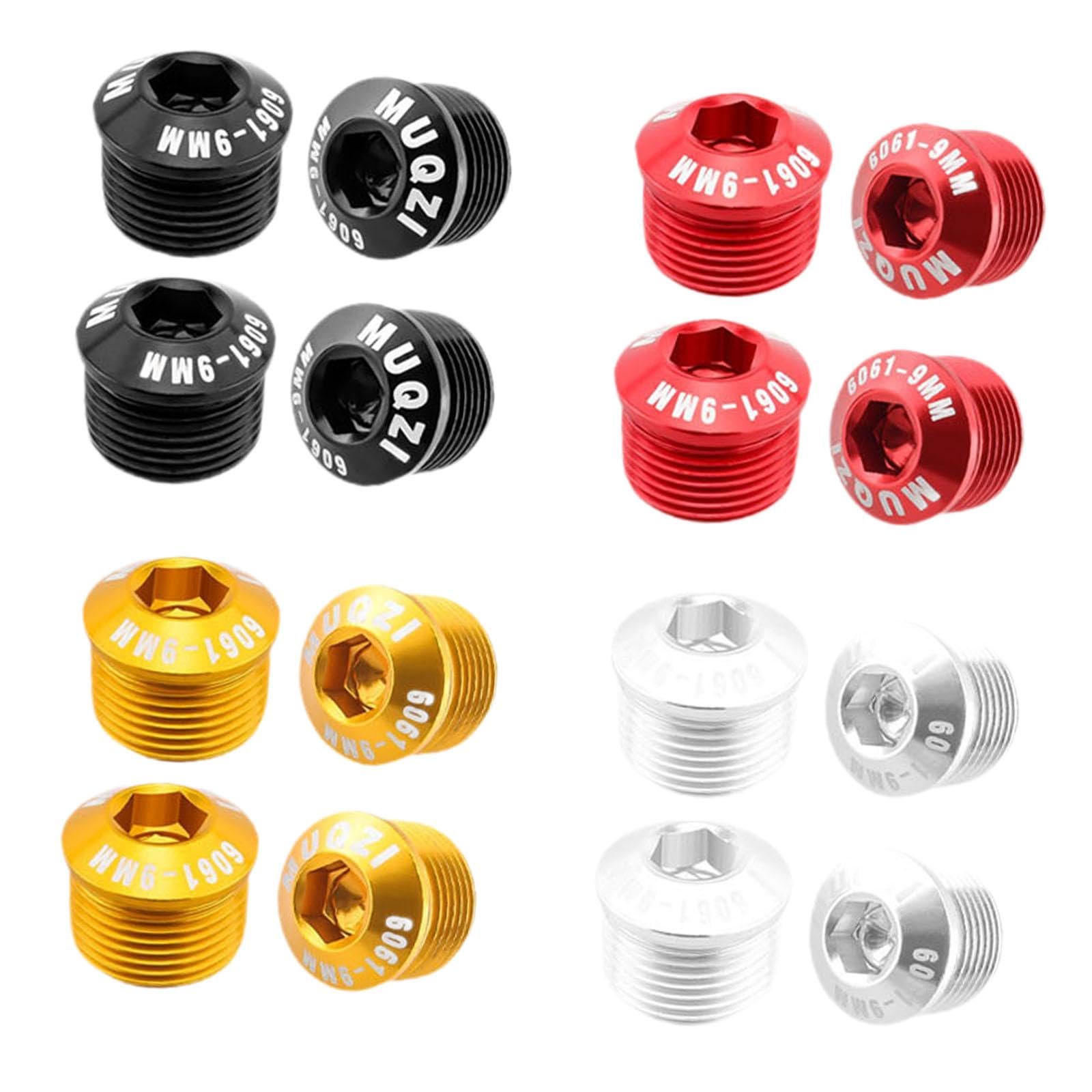 自転車用クランクボルトセット アルミ合金 個入り マウンテンバイク対応 ペダルベアリング保護, MMスレ..