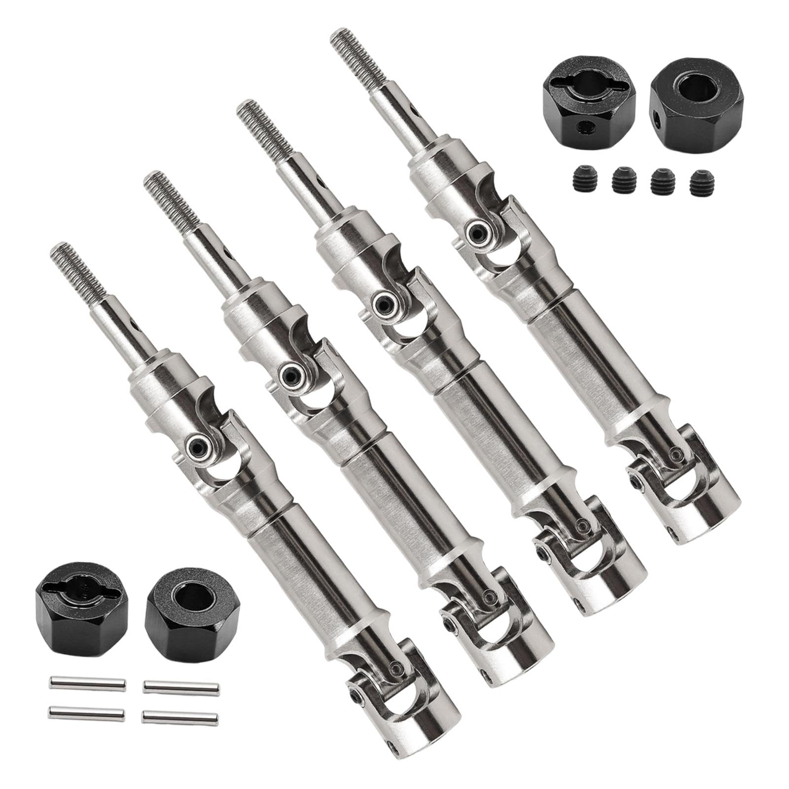 CVDドライブシャフト交換用リアフロントパーツ x WD : スケールRCカーに適合, 赤