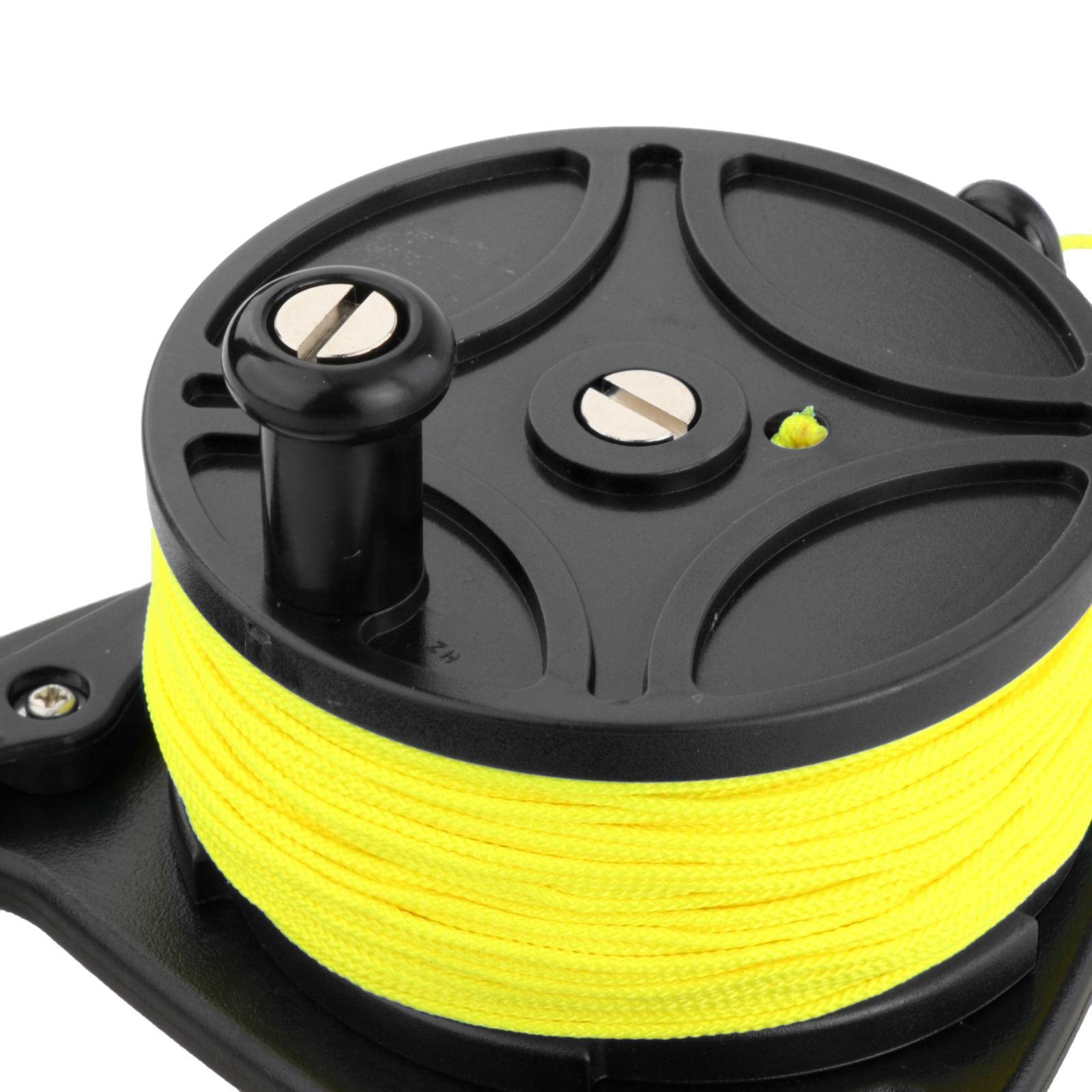 多目的スキューバダイビングラインリール ハンドル付き 安全ギア カヤックアンカー, ブルー メートル