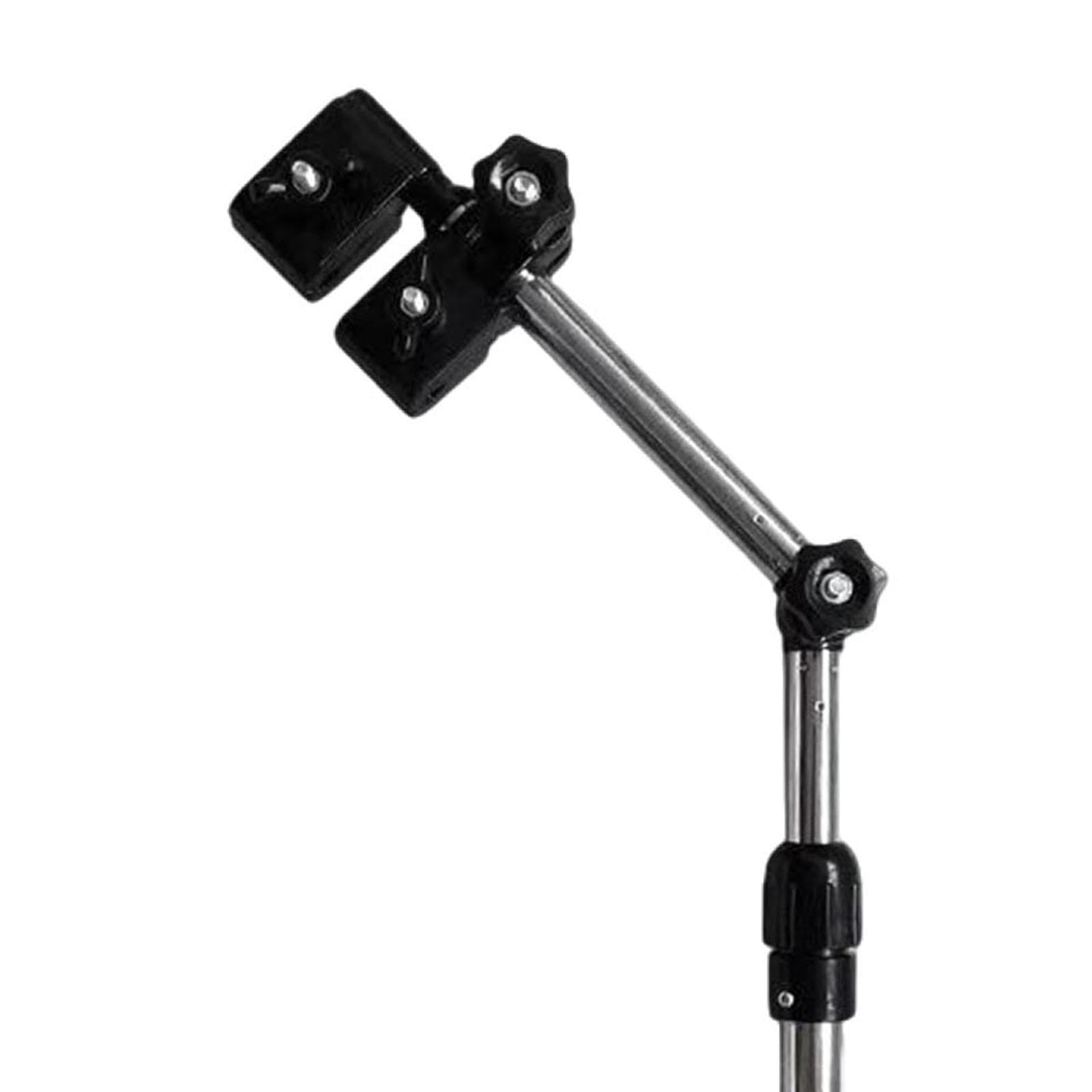 自転車用傘ホルダーブラケット ステンレススチール カートバイク用ユニバーサルクランプハンドルバーフレームスタンドに簡単に取り付け可能, ～cm折りたたみ可能