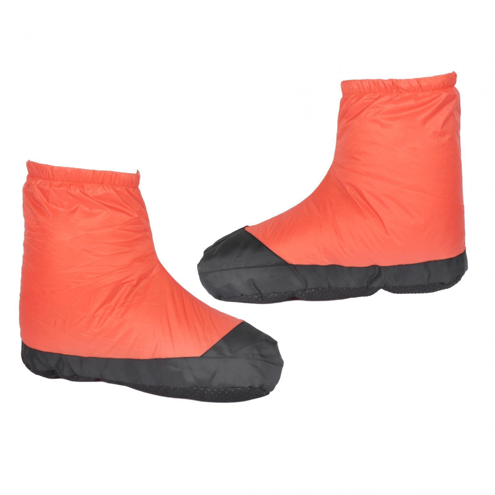 [] 暖かい羽毛の履物：アウトドアアドベンチャー用のスリッパ