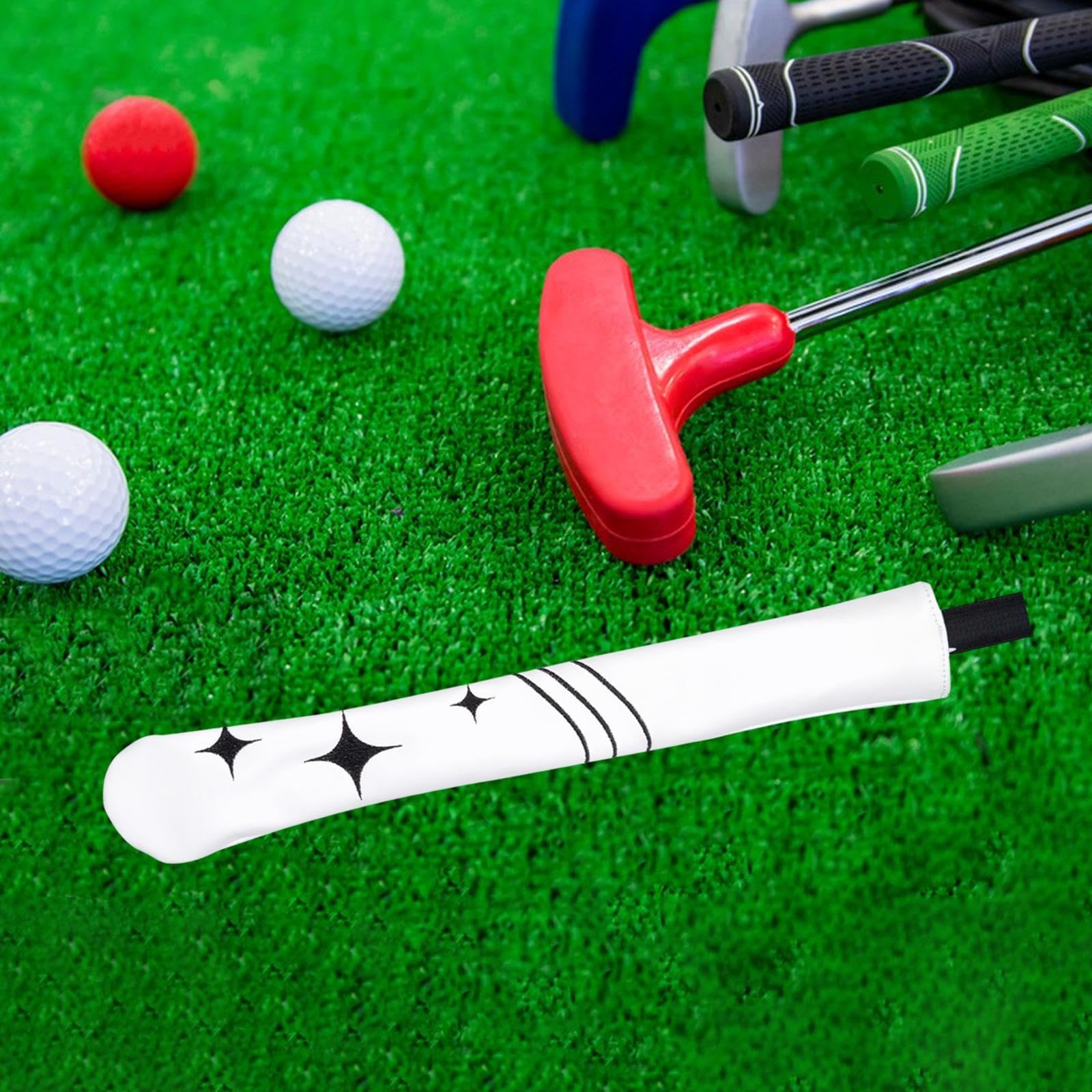 ゴルフアライメントスティックカバークラブカバーカバープロテクター屋外でのエクササイズを狙う