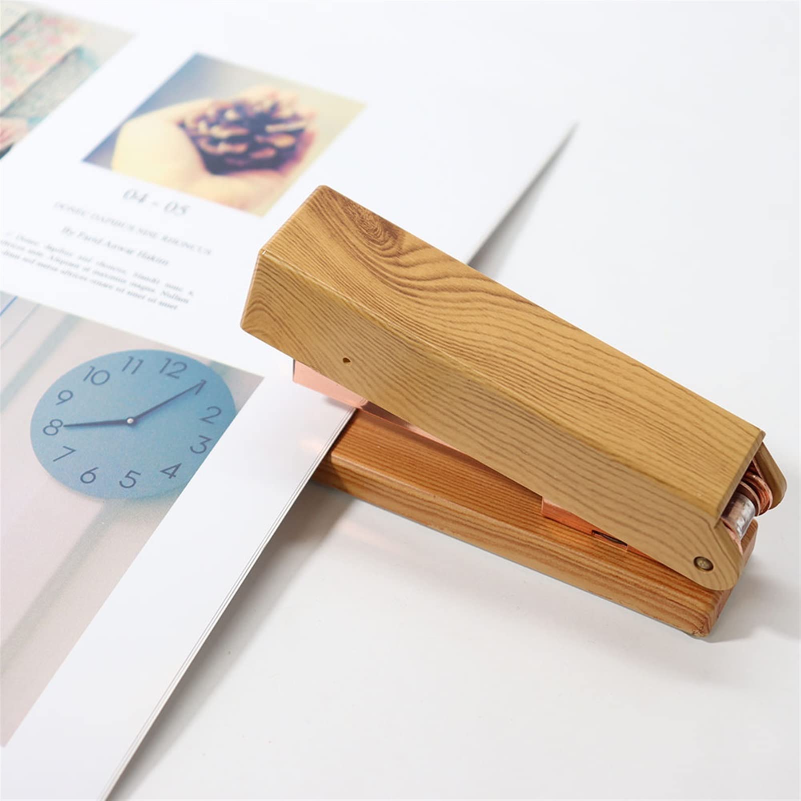 ホッチキス ホッチキス結合ツール ABS 素材ホッチキスクリエイティブデスクトップハンドヘルドホッチキスホームオフィス学校 オフィスアクセサリ(3)