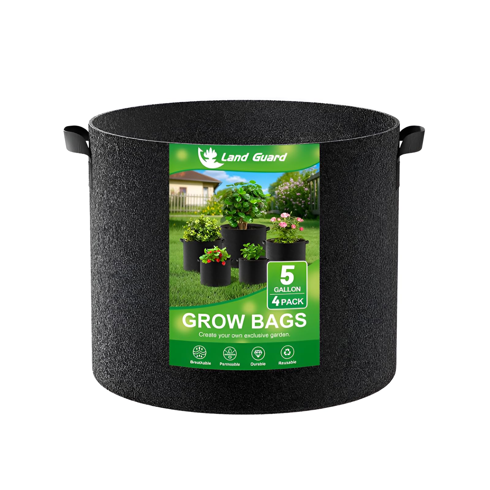 【強化栽培】 ガロン対応不織布プランター 通気性 耐候性UV加工 根ぐされ防止メッシュ構造（厚手/耐荷..