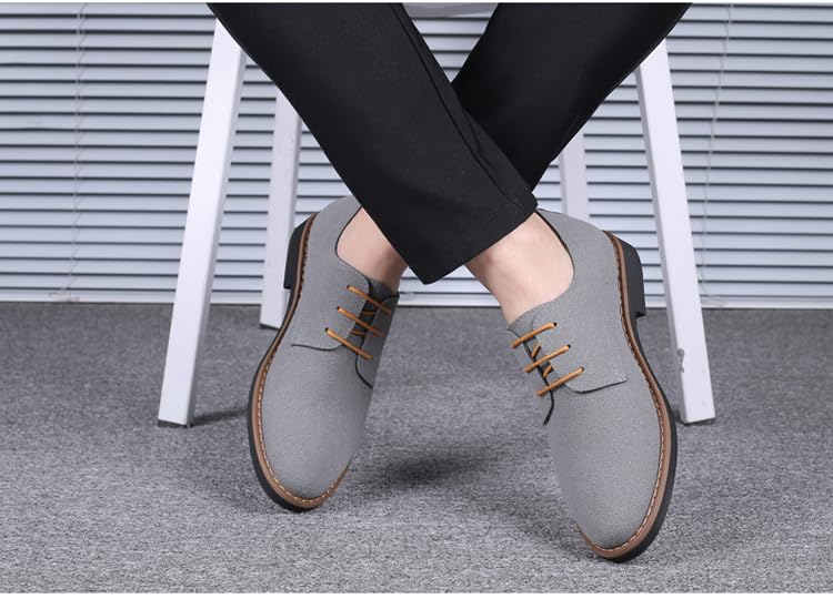 スエード シューズ メンズ大足対応 マットレザー&光沢調整技術 カジュアルコーデに映える 色展開 通勤/デート対応