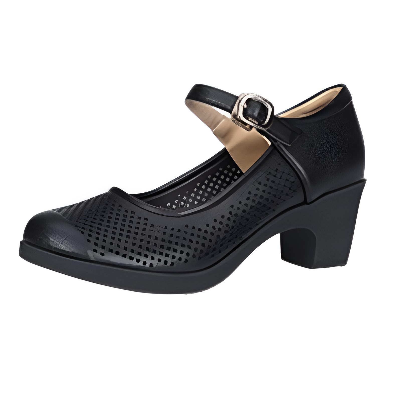 水兵ダンスシューズ 女性用 超軽量メッシュ素材 柔軟牛筋底 バレエ/ラテン/ジムトレ対応 吸汗速乾 - サ..