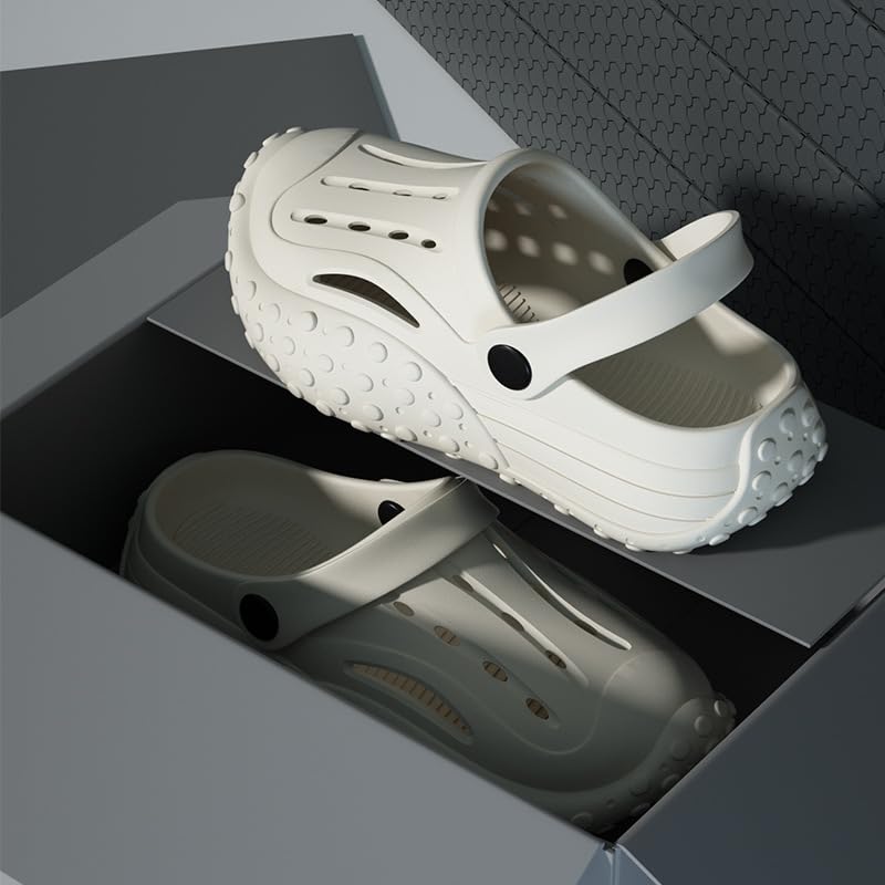 軽量メッシュ仕様の陸両用デインサンダル レディース&メンズにな夏用パンチングルームシューズ
