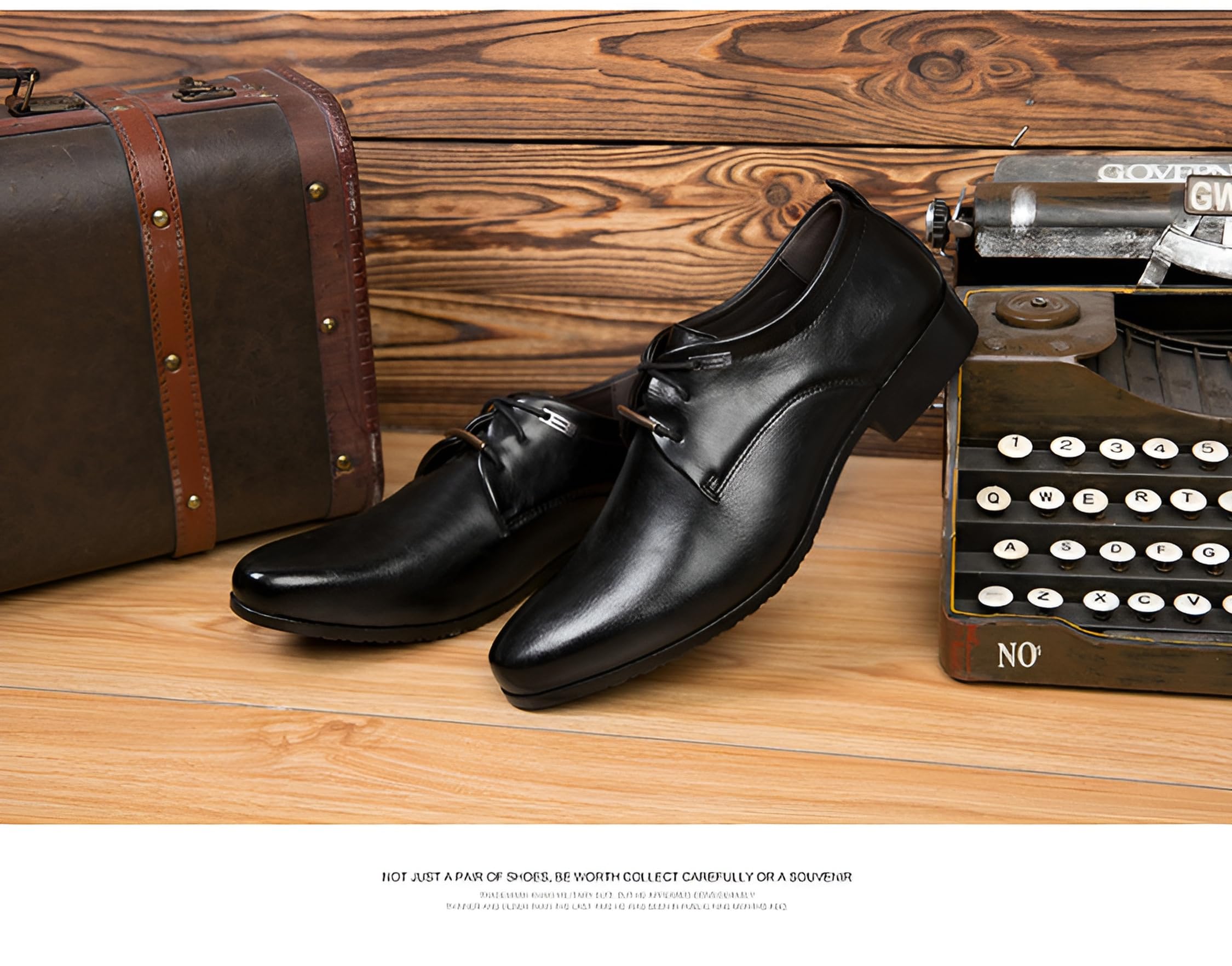 【ビジネスシューズ 正装革靴】英国風レースアップ ビジネス/カジュアル兼用 軽量ソール&amp;柔軟PU素..