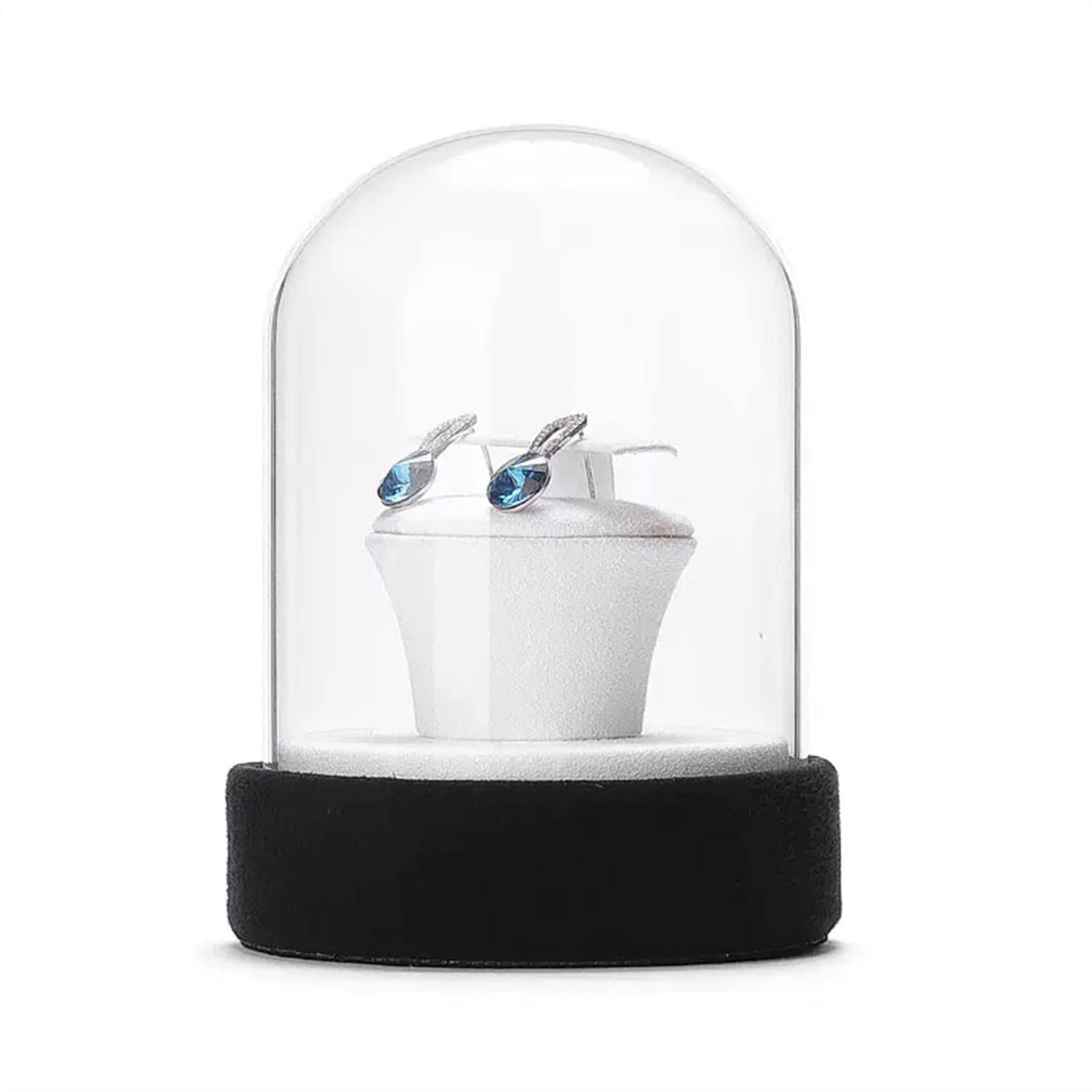 ジュエリーラックイヤリングホルダー、ベルベットイヤリングディスプレイオーガナイザーストレージブラ..