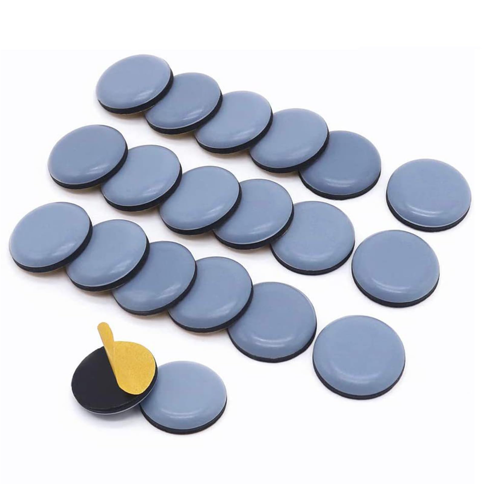 椅子脚カバー 家具スライダー 円形 滑る 移動楽々 20個セット キズ防止 騒音防止 破れにくい 脱げにく..