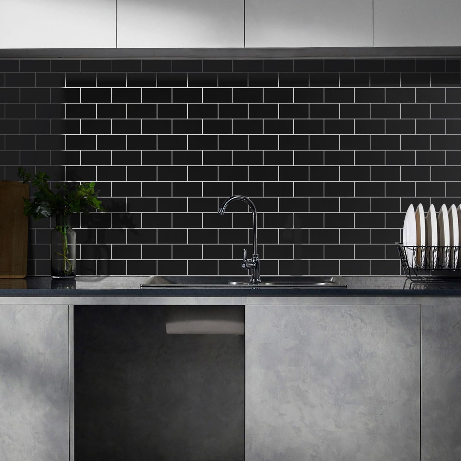 石目調壁紙シール はがせる壁紙 自粘性 北欧風 おしゃれ レンガ柄 ウォールステッカーPVC 防水防油 耐..