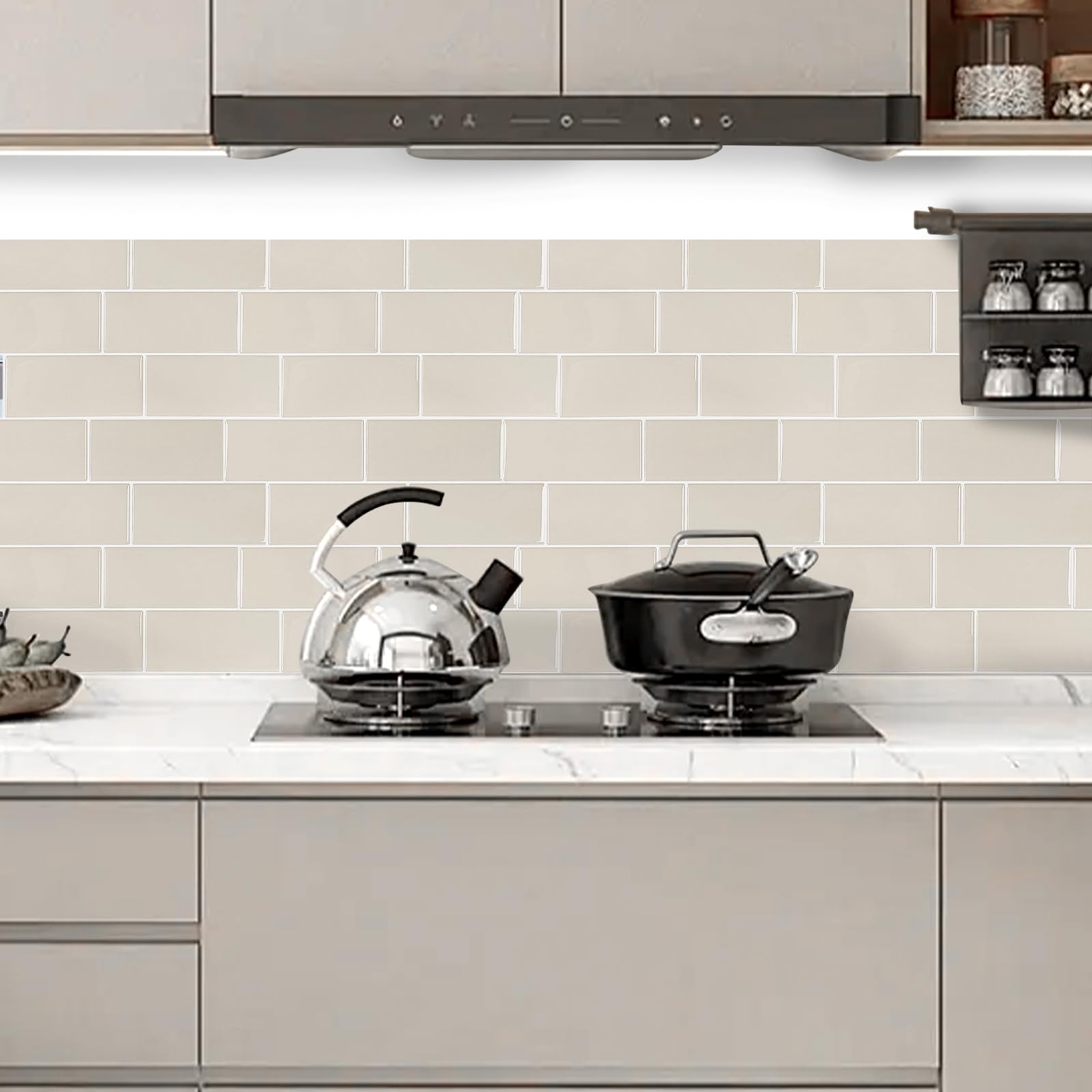 10枚セット レンガ調タイルシール タイルステッカー 自己粘着式ウォールステッカー 北欧風 おしゃれ 3D..