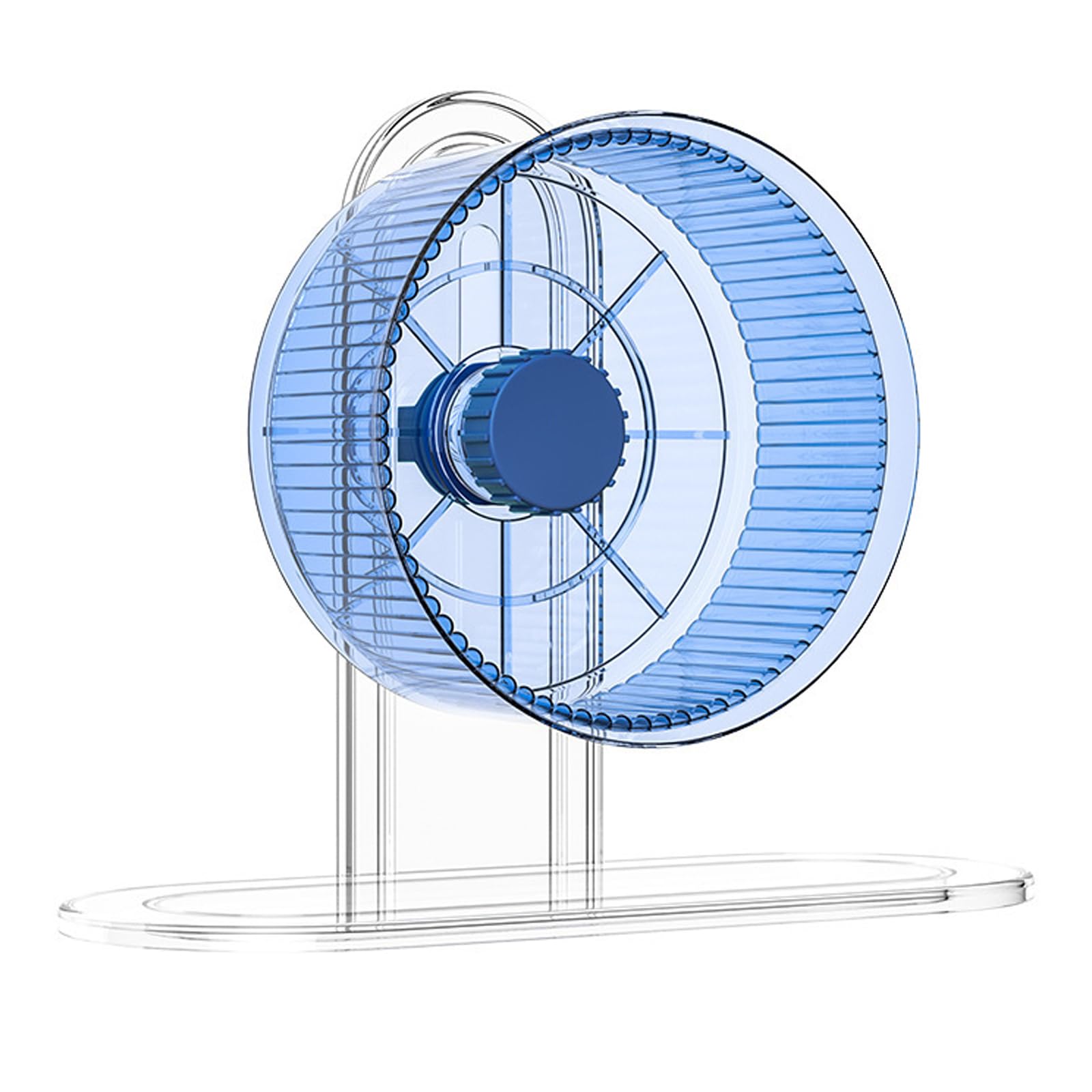 ハムスター 回し車 静音ホイール 透明デザイン 【直径12cm・静音ベアリング・高さ調節可能】小動物用 ..