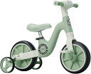 子供用自転車 バランスカー 多機能 補助輪とペダル付き 高さ調節可能 軽量 組み立て簡単 お祝いギフト 子供の日 誕生日プレゼント (グリーン)