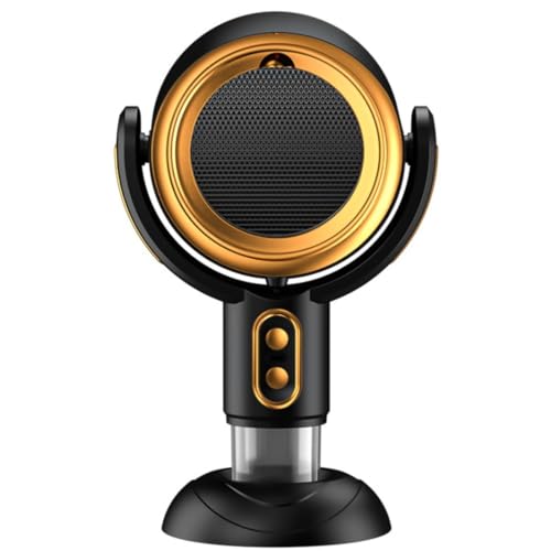 デスクトップの小型レンジフード、ポータブルレンジフード、間接喫煙フィルター、空気浄化、臭いを除去する、強力なパワー、油煙を分離、鍋バーベキュー、家全体を浄化、広い調整範囲、家庭用および商業用 (ゴールデン)