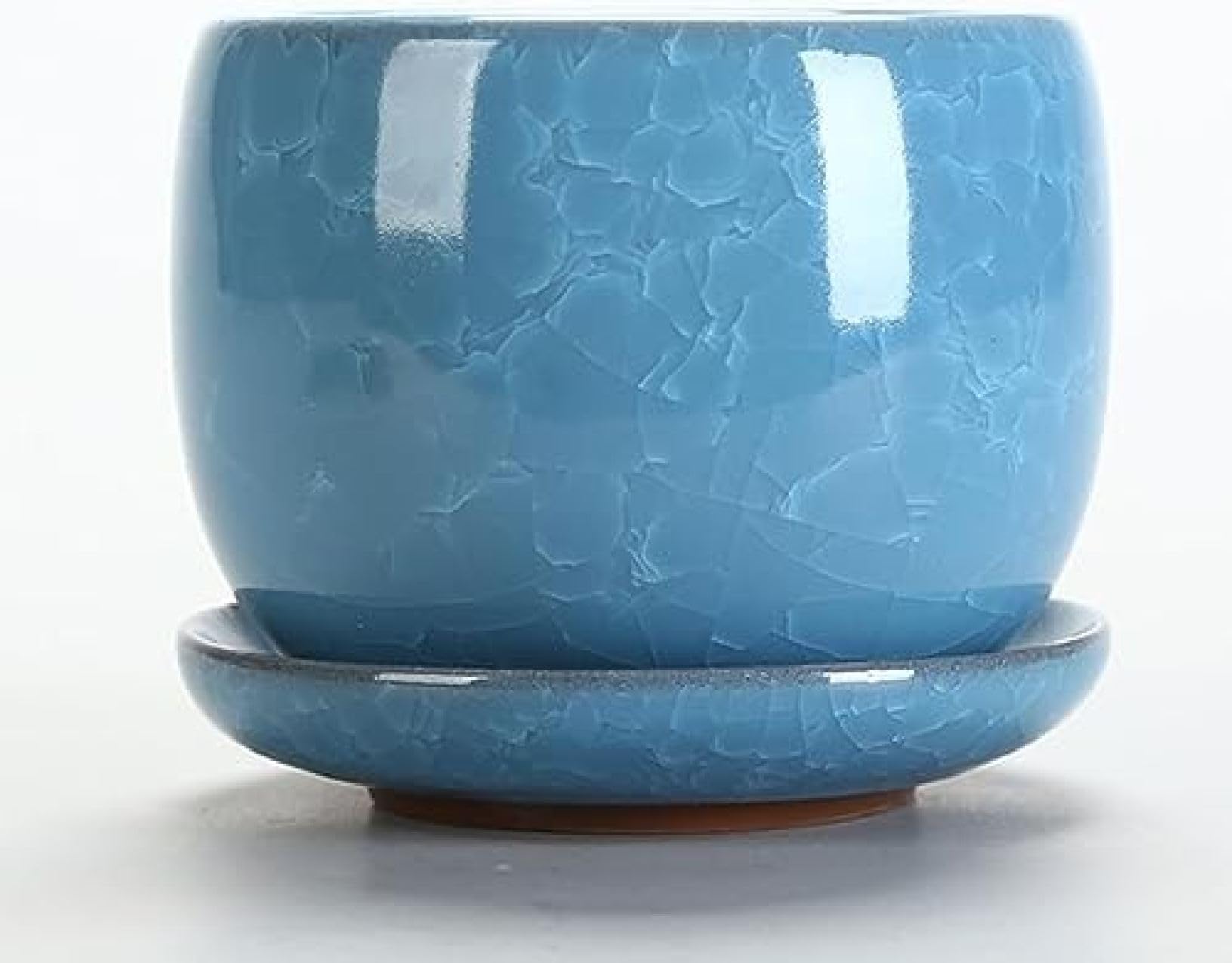 鉢植え底穴有 光沢 陶磁器 アンティーク 面白い 植木鉢 室内用プランター 受け皿付き スタイリッシュ レトロ おしゃれな植木鉢 アンティーク風 陶器プランター 多肉植物ポット 植物なし 穴あけ 装飾プランター 植物用プラントポット