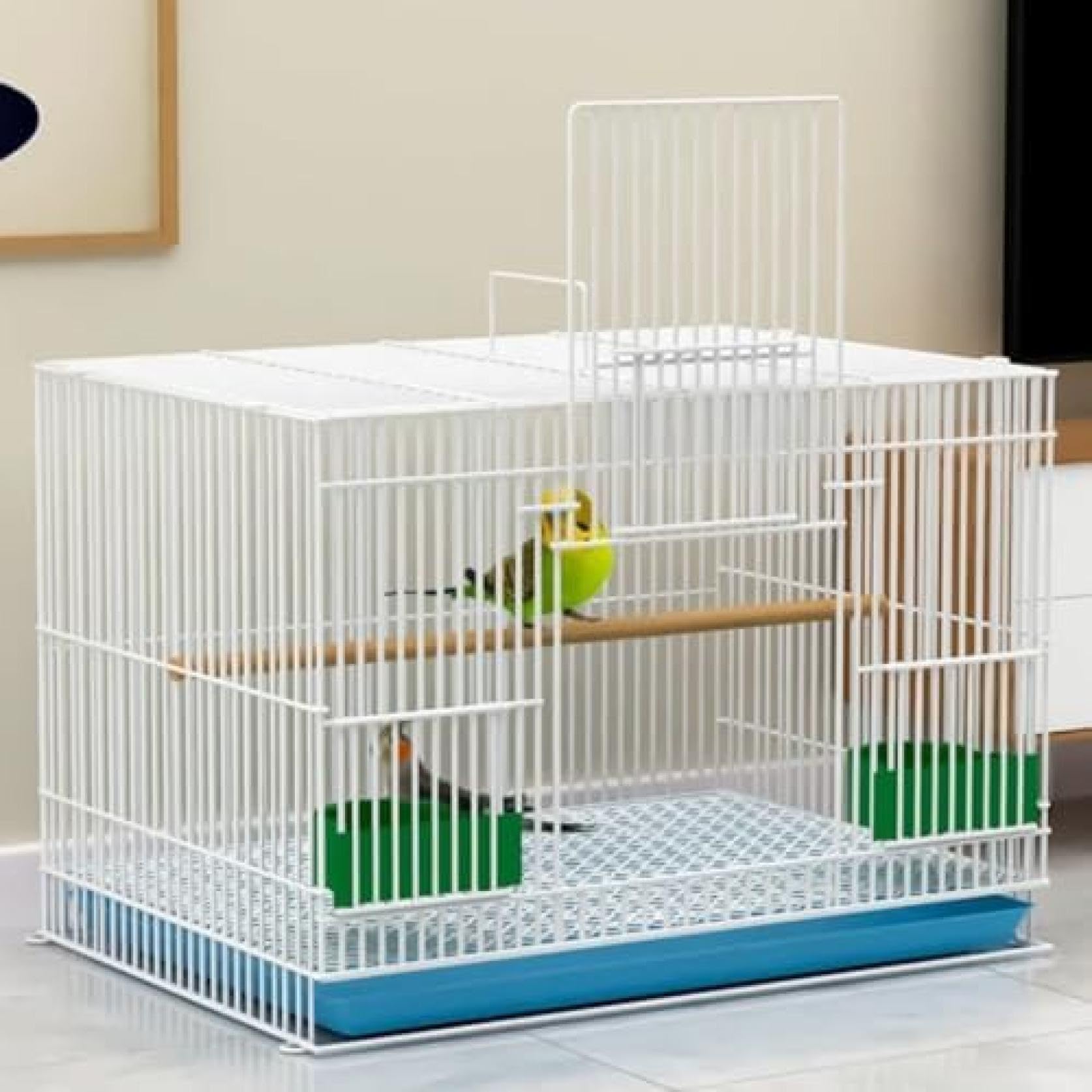 鳥かご バードケージ 鳥ケージ 組立式 鳥小屋 掃除しやすい セキセイ ボタン 文鳥 中小型鳥向き インコ..