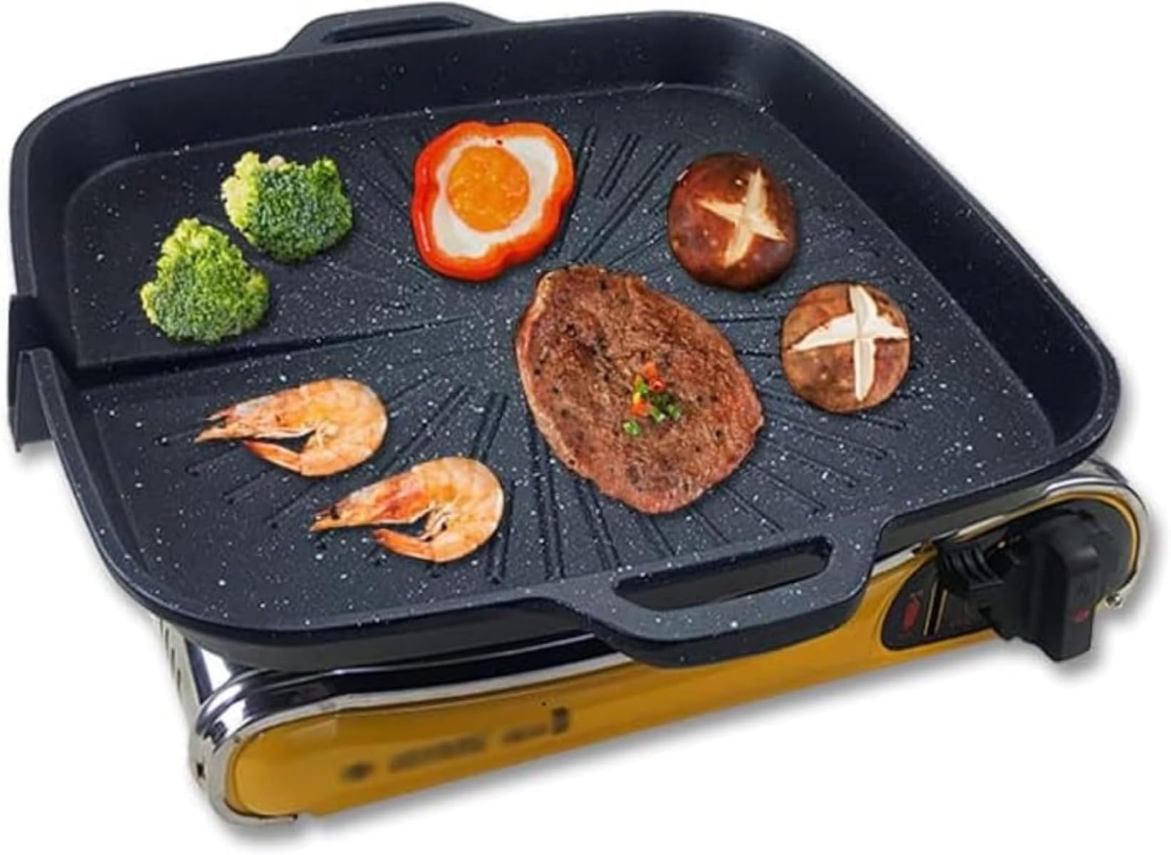 焼肉 プレート 丸型 四角型 油の自動排出構造 焼肉プレート カロリーオフ き カセットコンロ 焼き BBQ ..