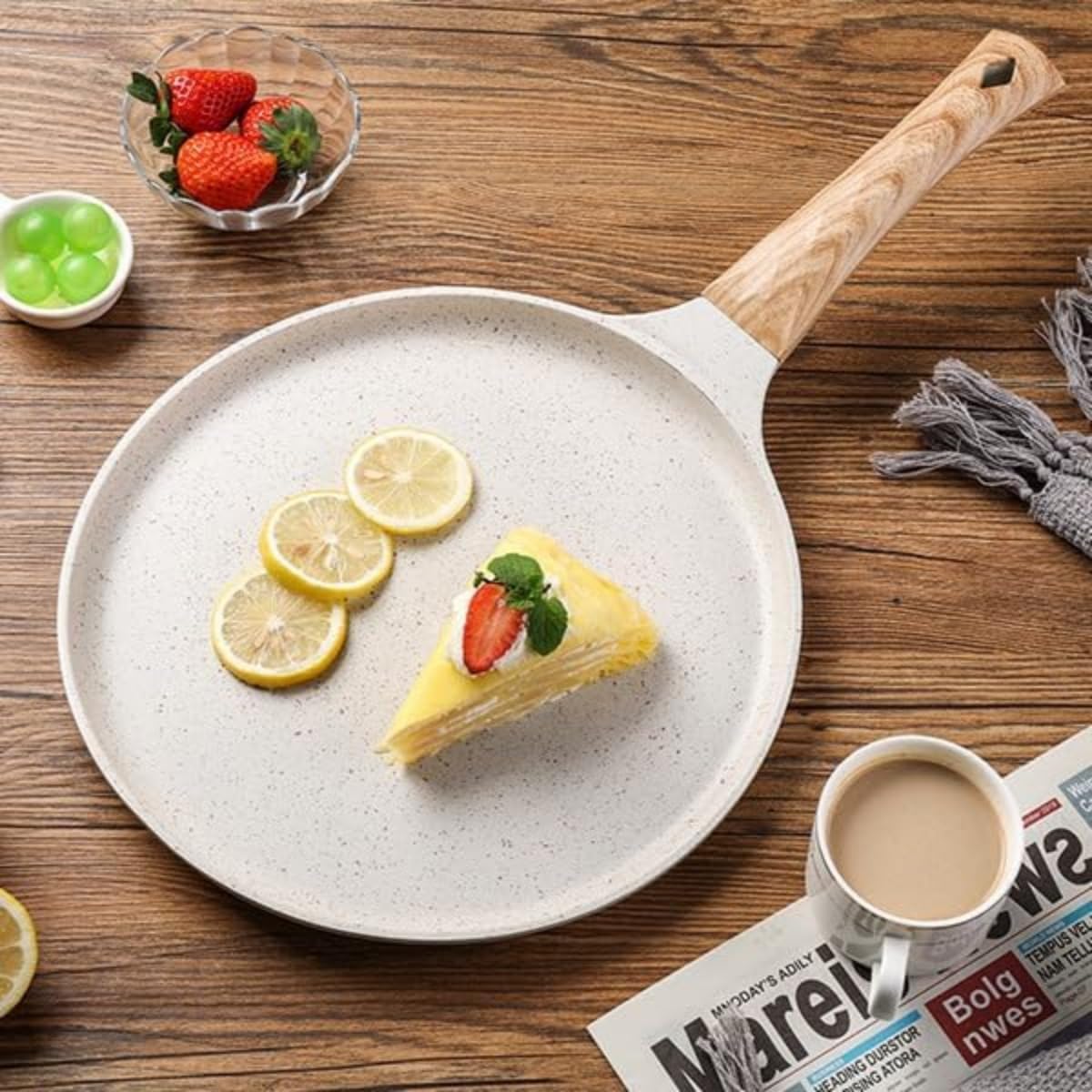 クレープパン パンケーキ フラットグリドル フライパン オムレツ トルティーヤ ステーキ 目玉焼き 麺 ..