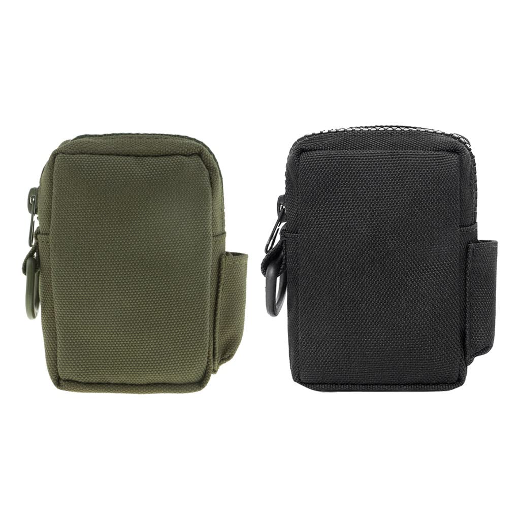 2個/個ユーティリティモールベルトポーチアクセサリーバッグMOLLEウエストバッグに電話、キーホルダー、小型工具