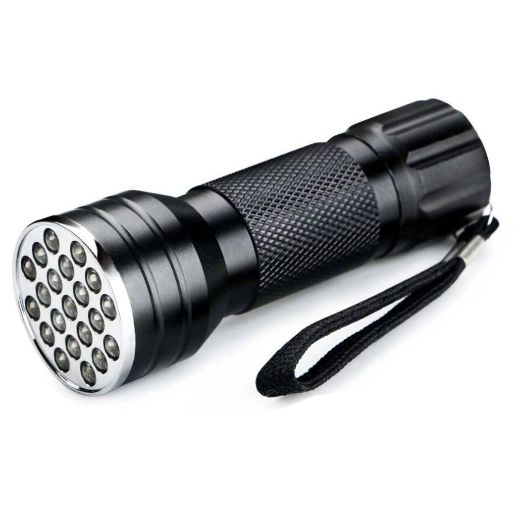 ブラックライト 紫外線 UVライト 21粒 LED ペットのオシッコの発見 偽札防止 ジェルネイル硬化 鉱物鑑定